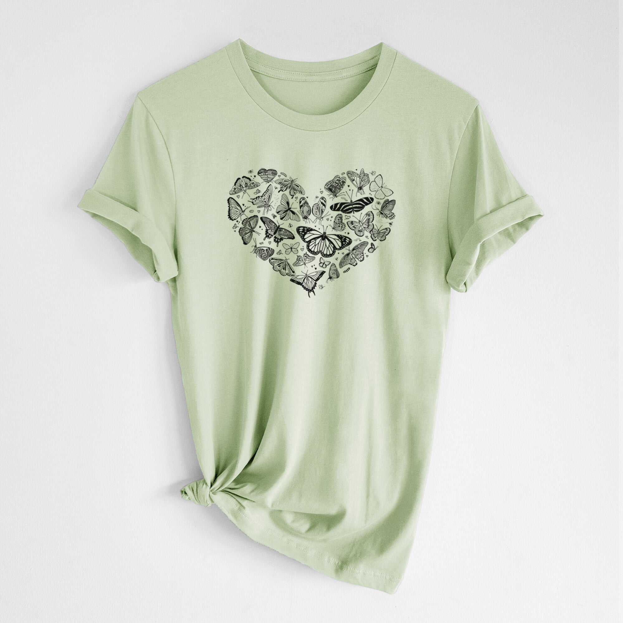 Heart Full of Butterflies - Lightweight 100% Cotton Unisex Crewneck