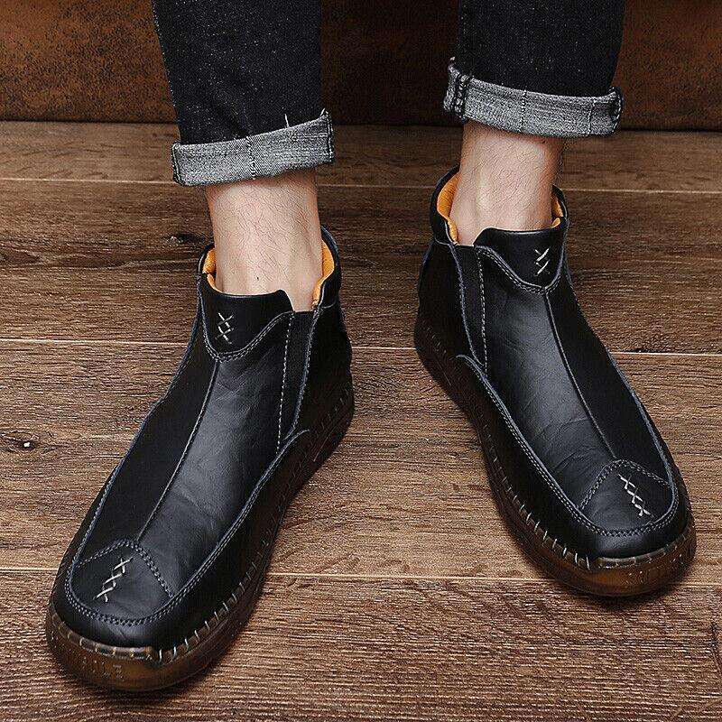 (⏰)Men's Outdoor Casual Handmade Cowhide Boots