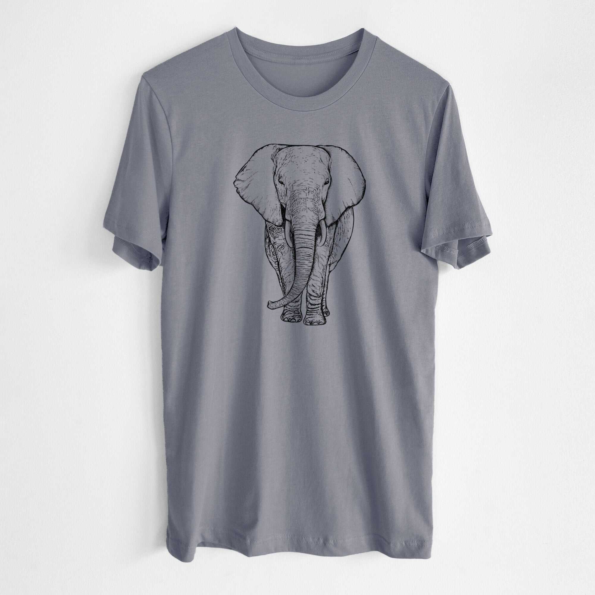 Loxodonta africana - African Elephant - Lightweight 100% Cotton Unisex Crewneck