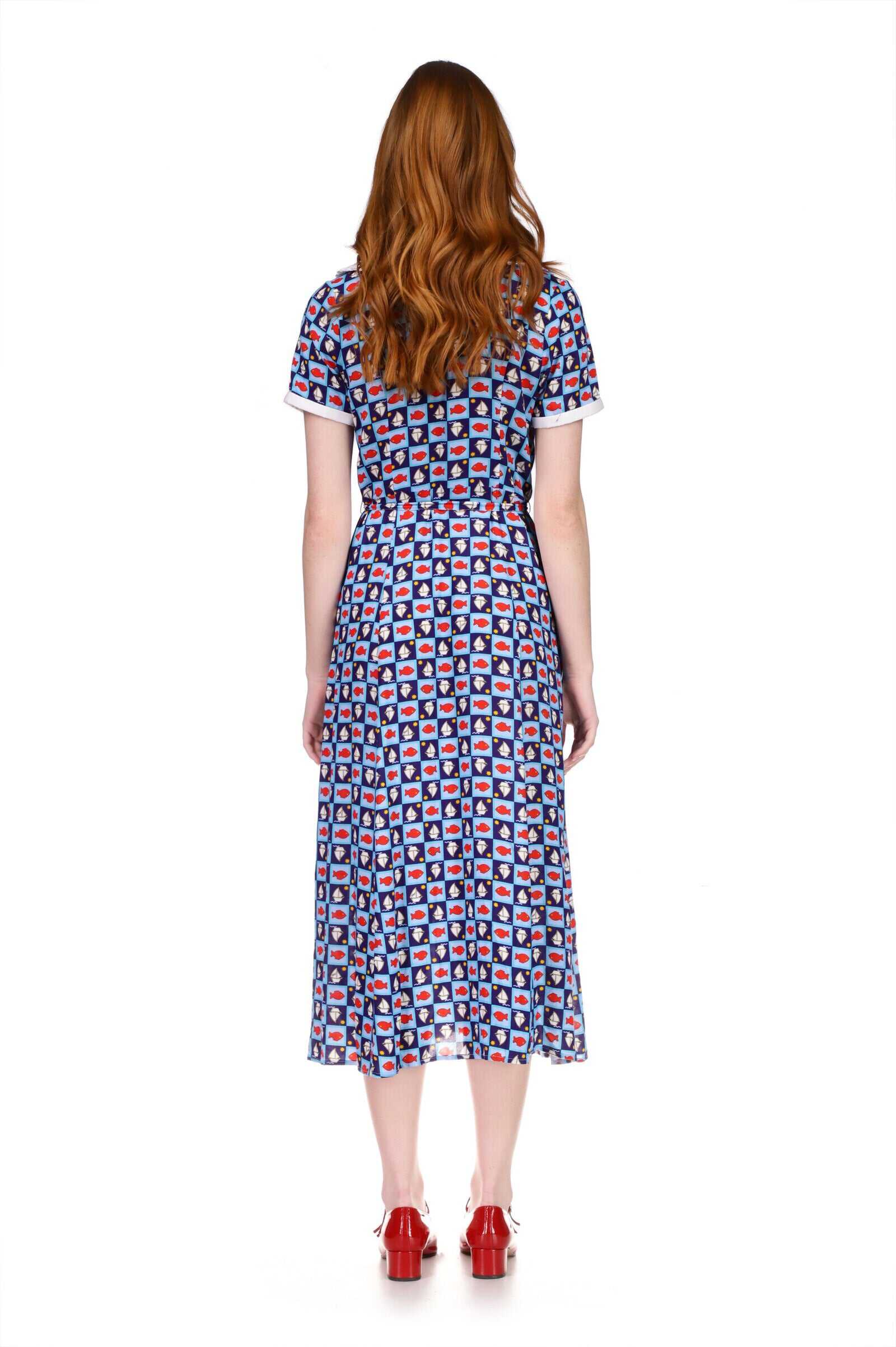 Marina Button Down Dress w. Collar