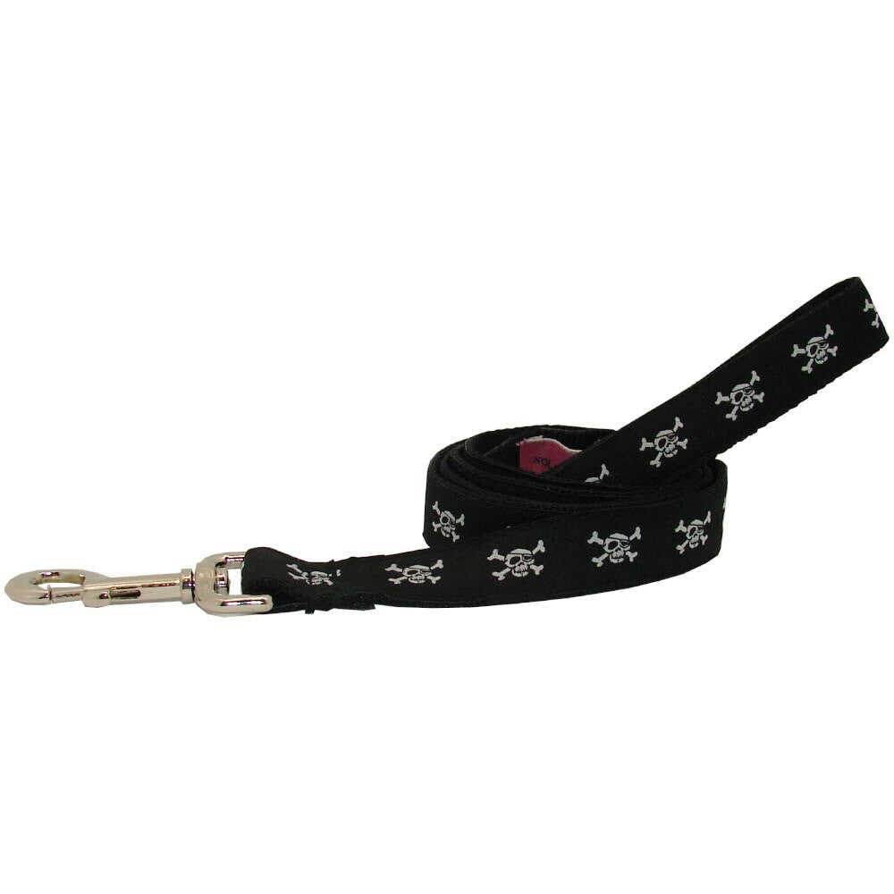 Black Pirates Alley Dog Leash