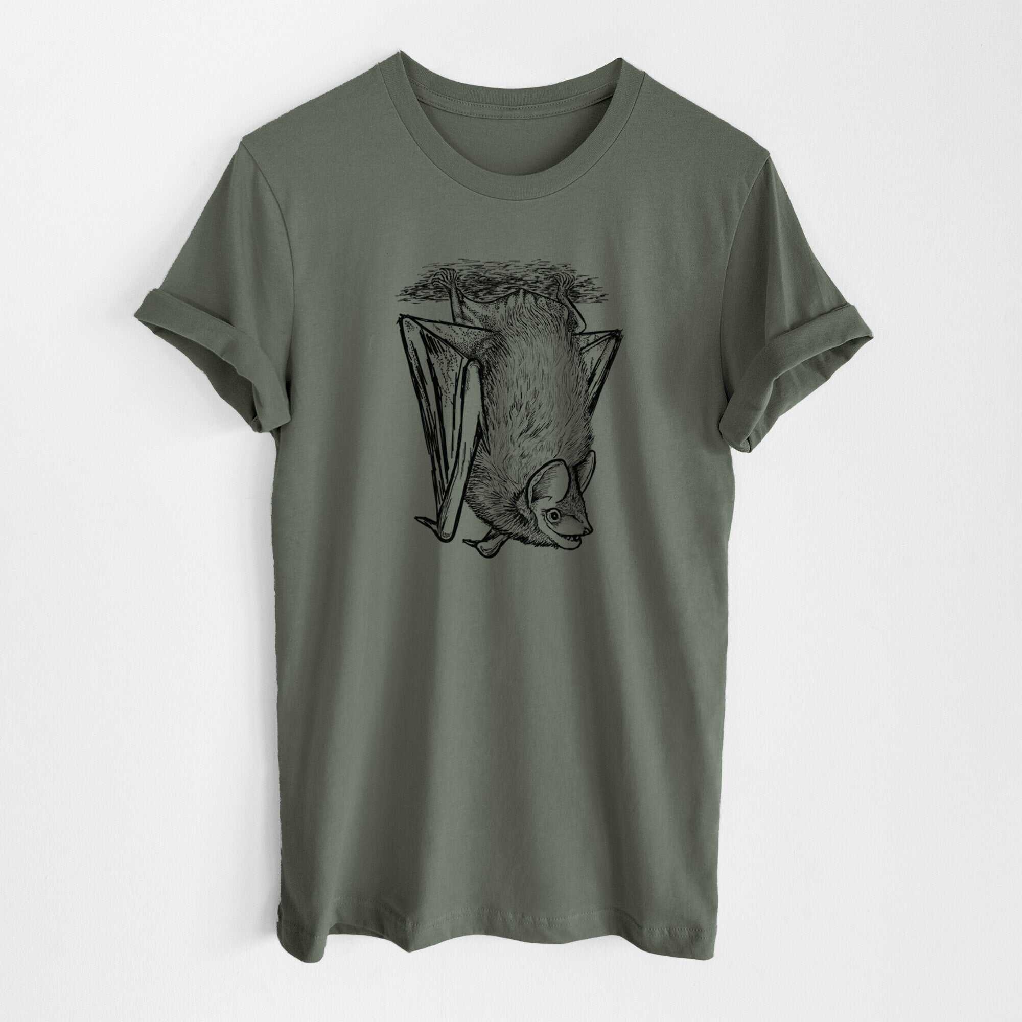 Eptesicus fuscus - Big Brown Bat - Lightweight 100% Cotton Unisex Crewneck