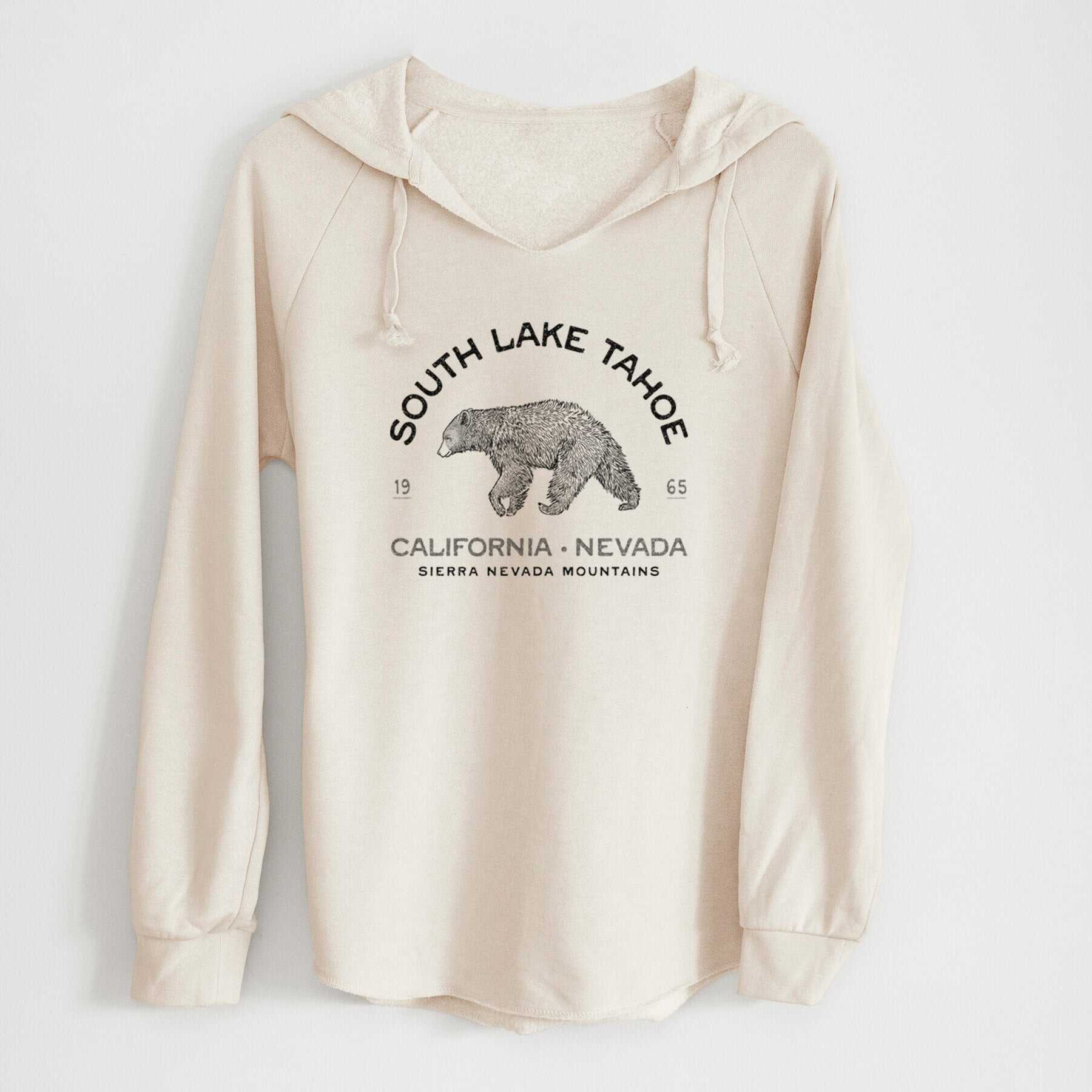 South Lake Tahoe Black Bear - Cali Wave Hooded Sweatshirt
