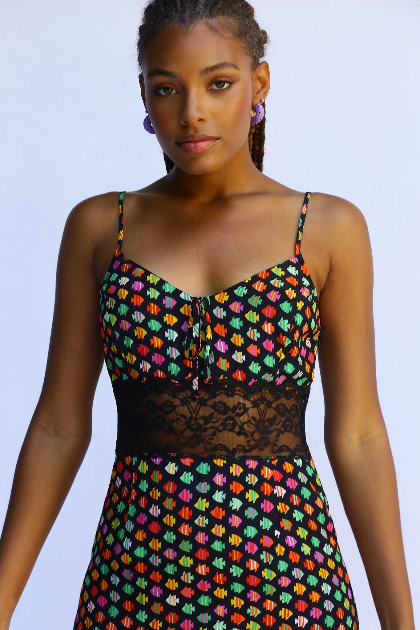 Chrissy Lace Slip Dress