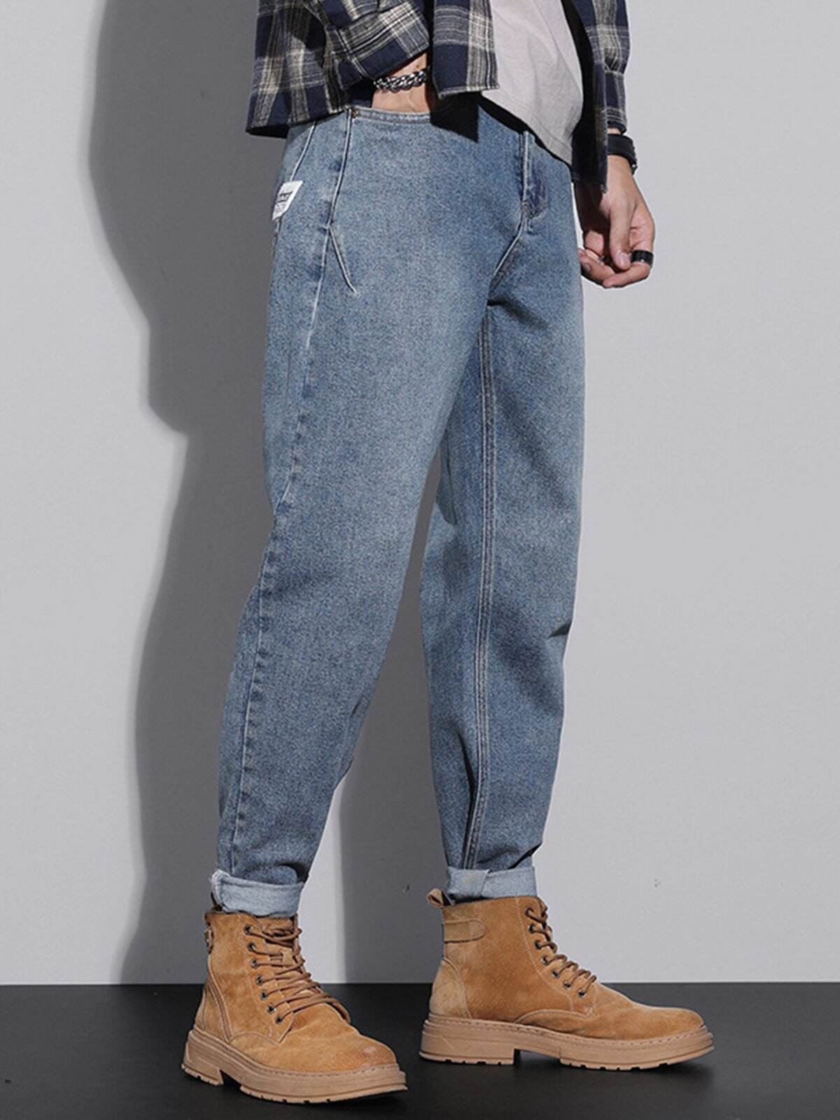M's Vintage Casual Taper Loose Fit Jeans