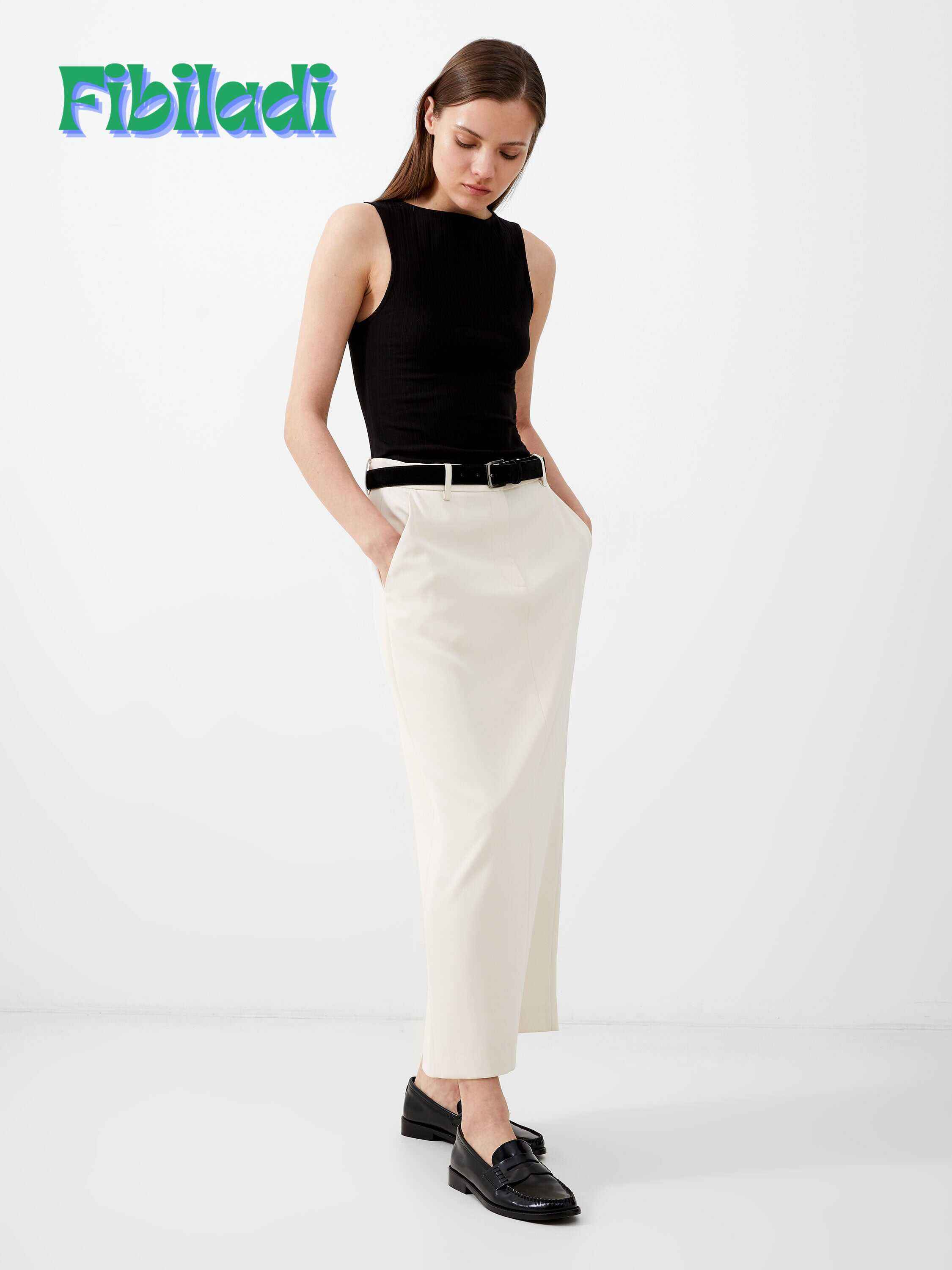 Harrie Suiting Midaxi Skirt
