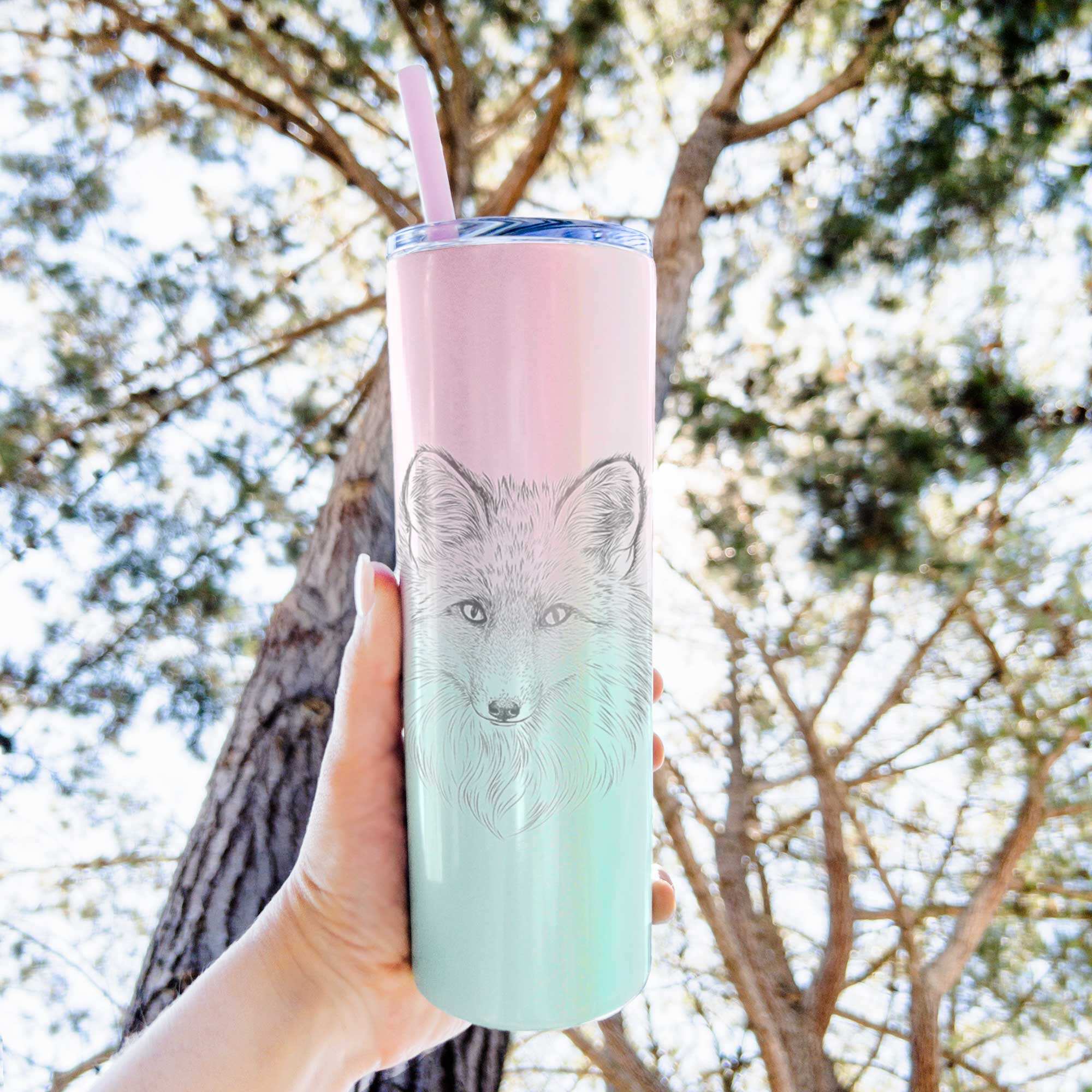 Red Fox - Vulpes vulpes - 20oz Skinny Tumbler