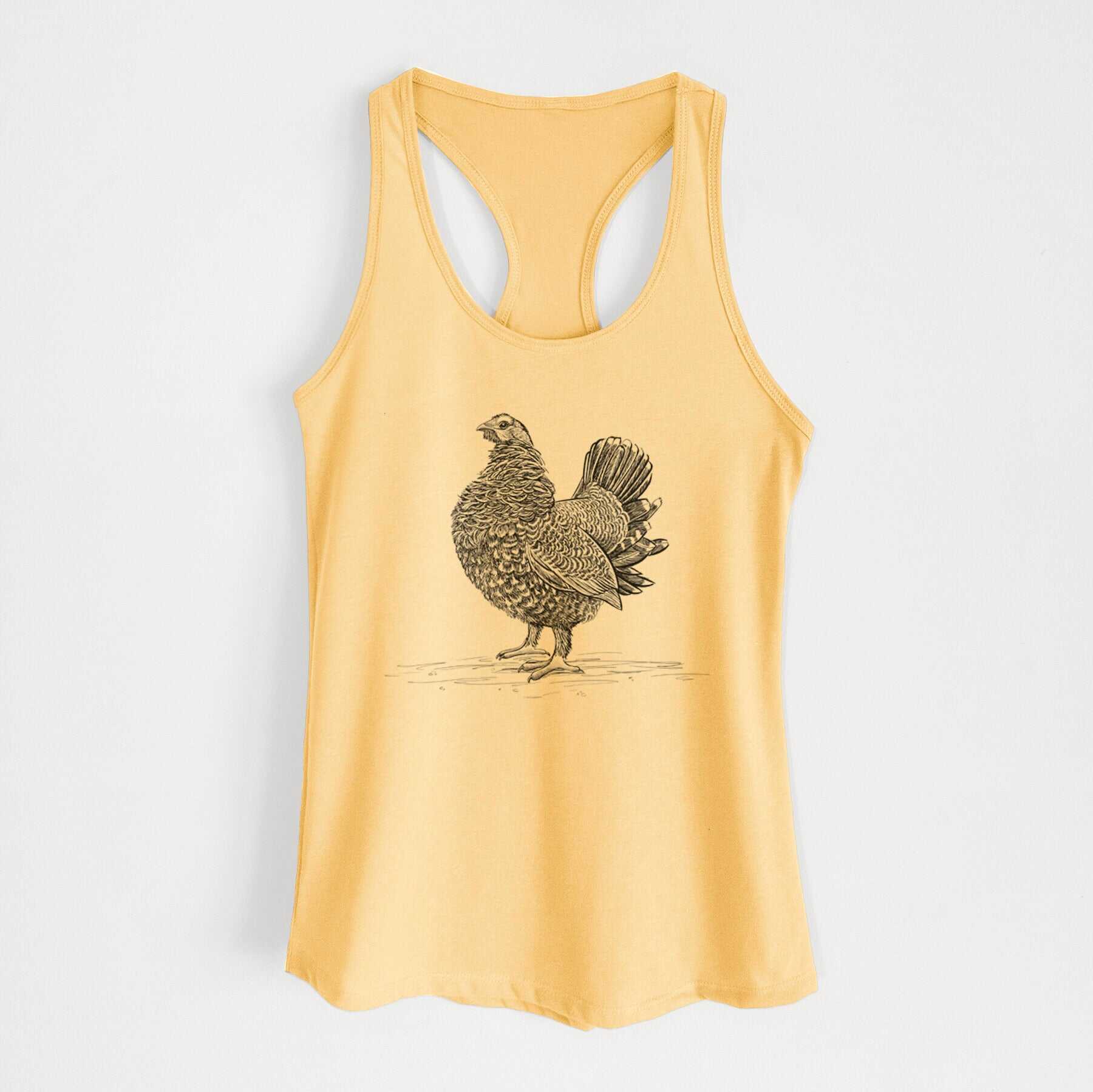 Male Spruce Grouse - Canachites canadensis - Women's Racerback Tanktop