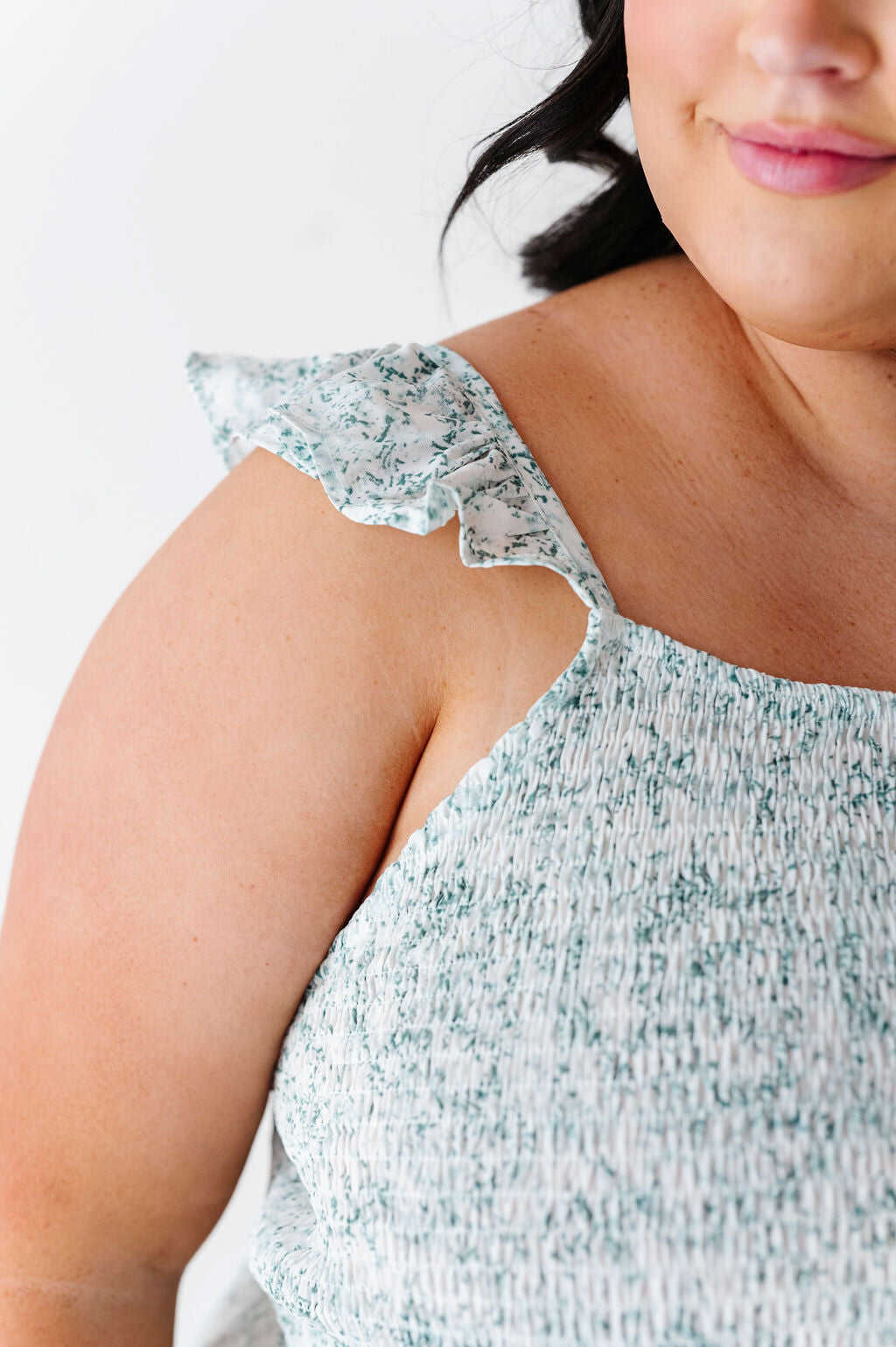 Quincy Ruffle Strap Dress - Size 1X and 2X Left