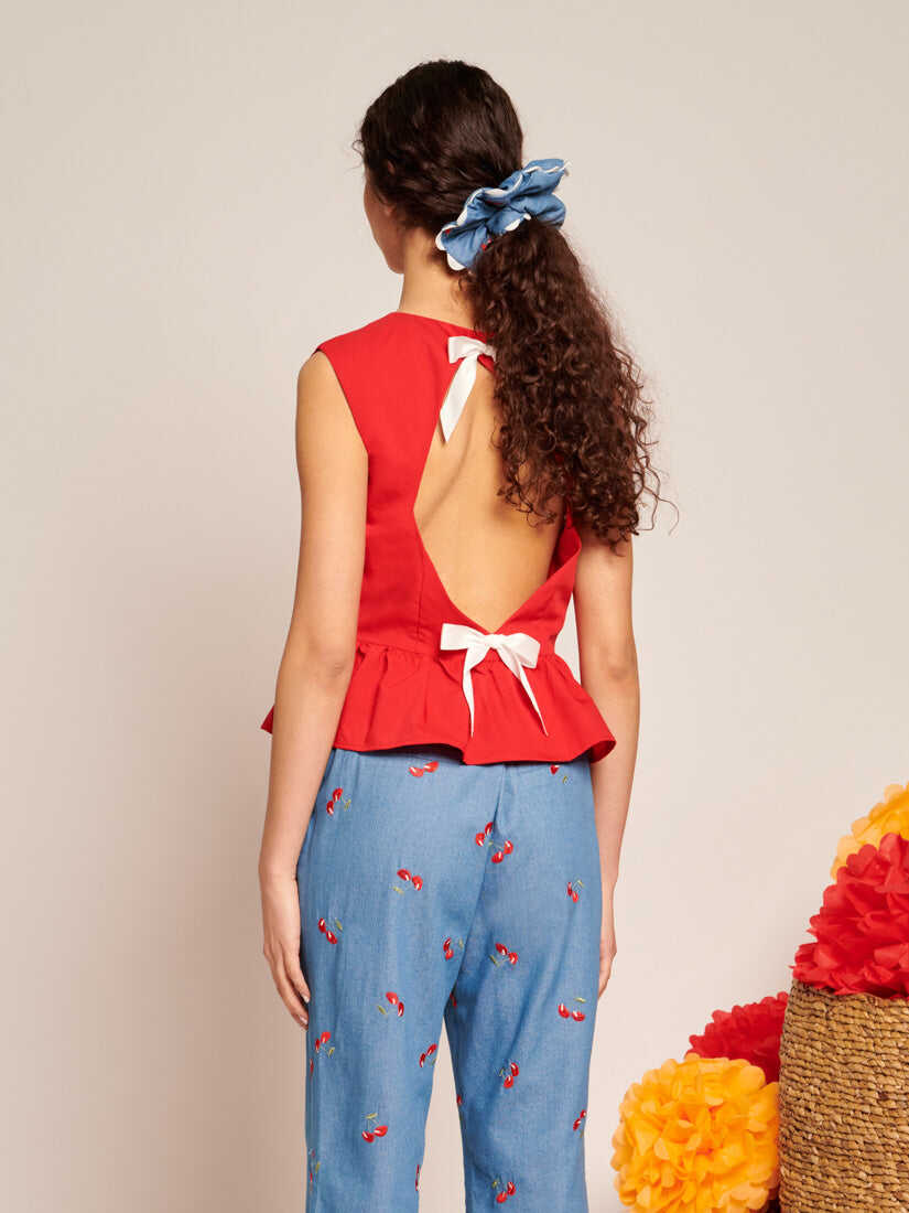 Carmen Open Back Top