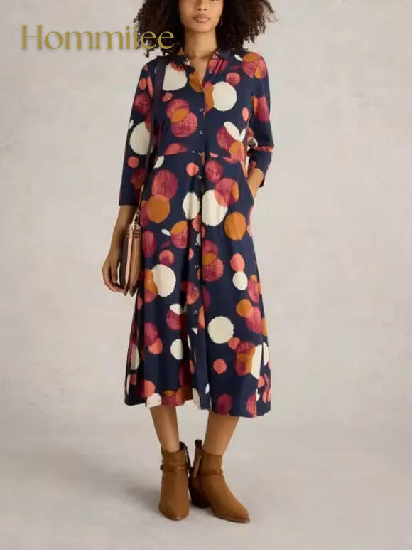 Rua Midi Jersey Shirt Dress