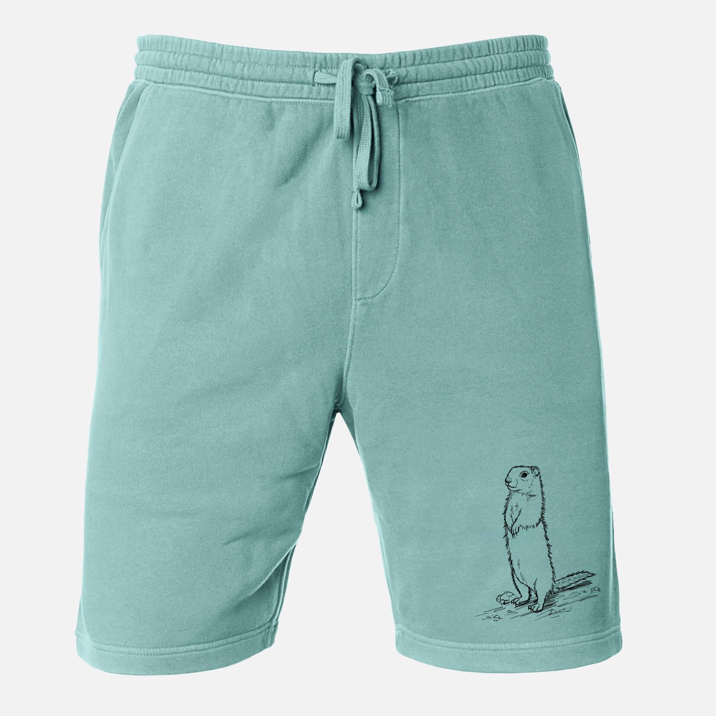 Belding's Ground Squirrel - Urocitellus beldingi - Unisex Pigment Dyed Shorts