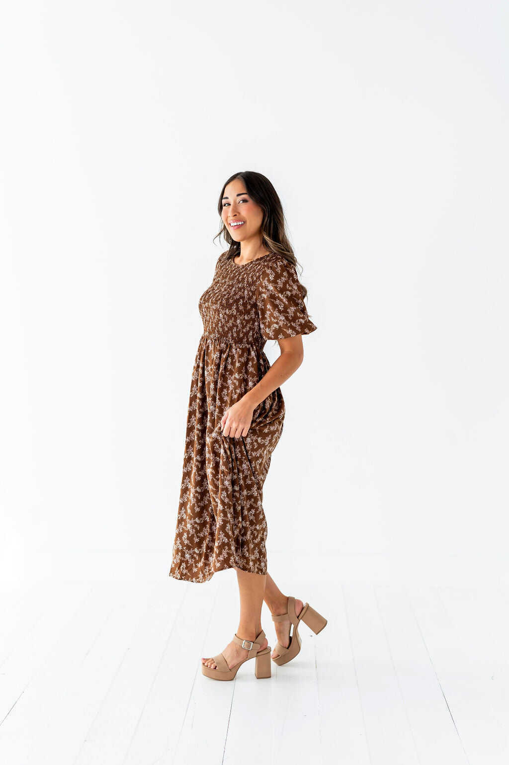 Mallory Smocked Dress - Size Small, 2X, & 3X Left