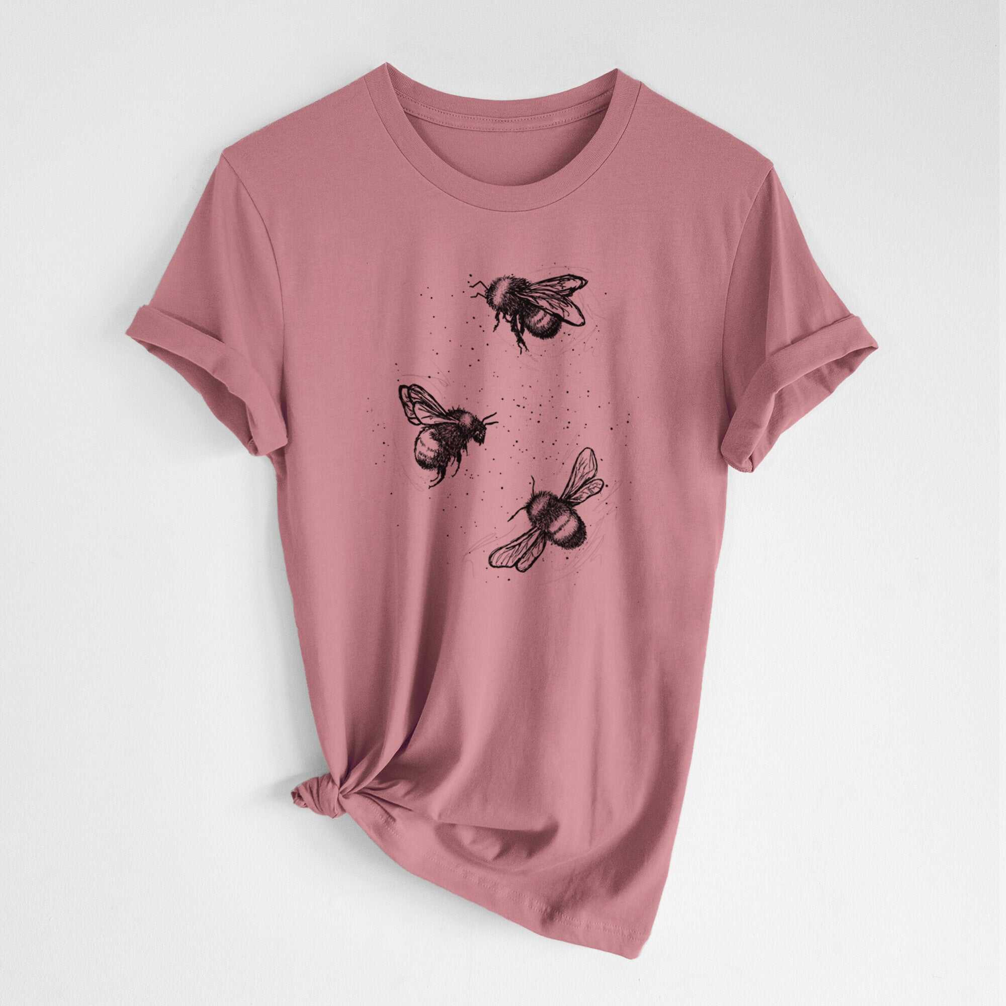 American Bumblebee Trio - Bombus Pensylvanicus - Lightweight 100% Cotton Unisex Crewneck