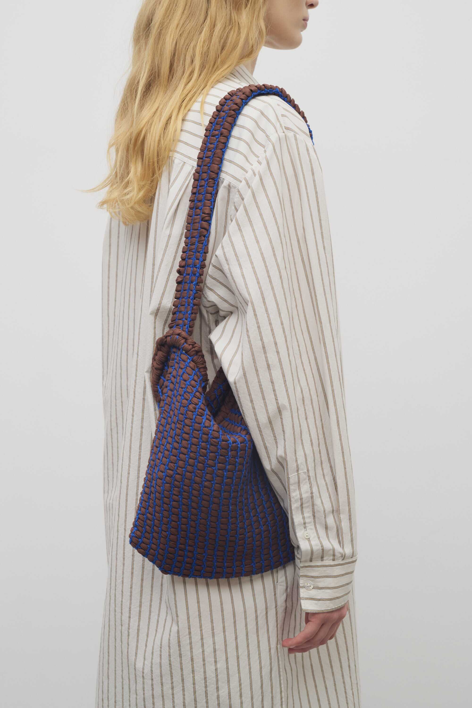 Haley Woven Hobo Bag in Viscose