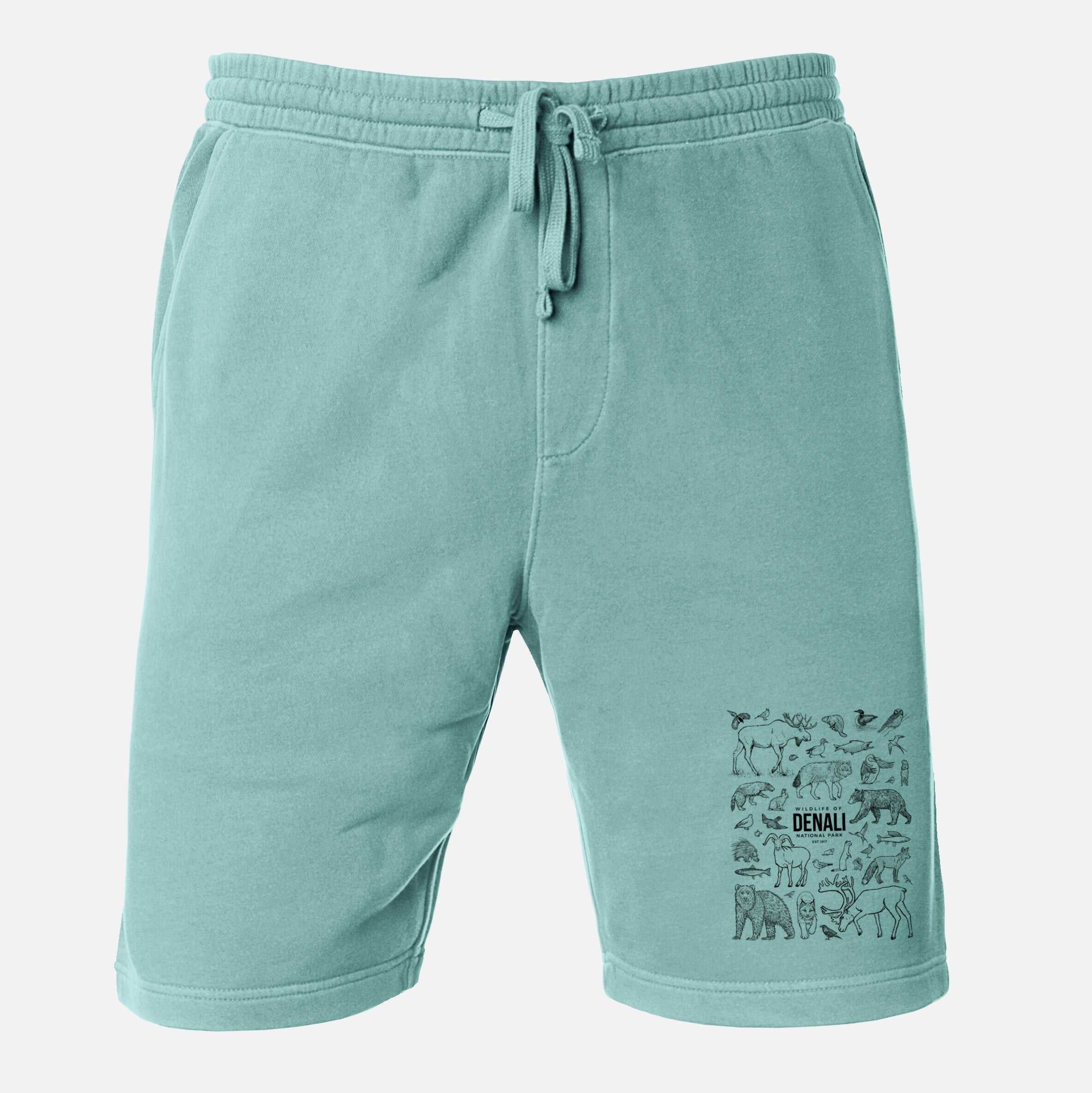 Wildlife of Denali National Park - Unisex Pigment Dyed Shorts