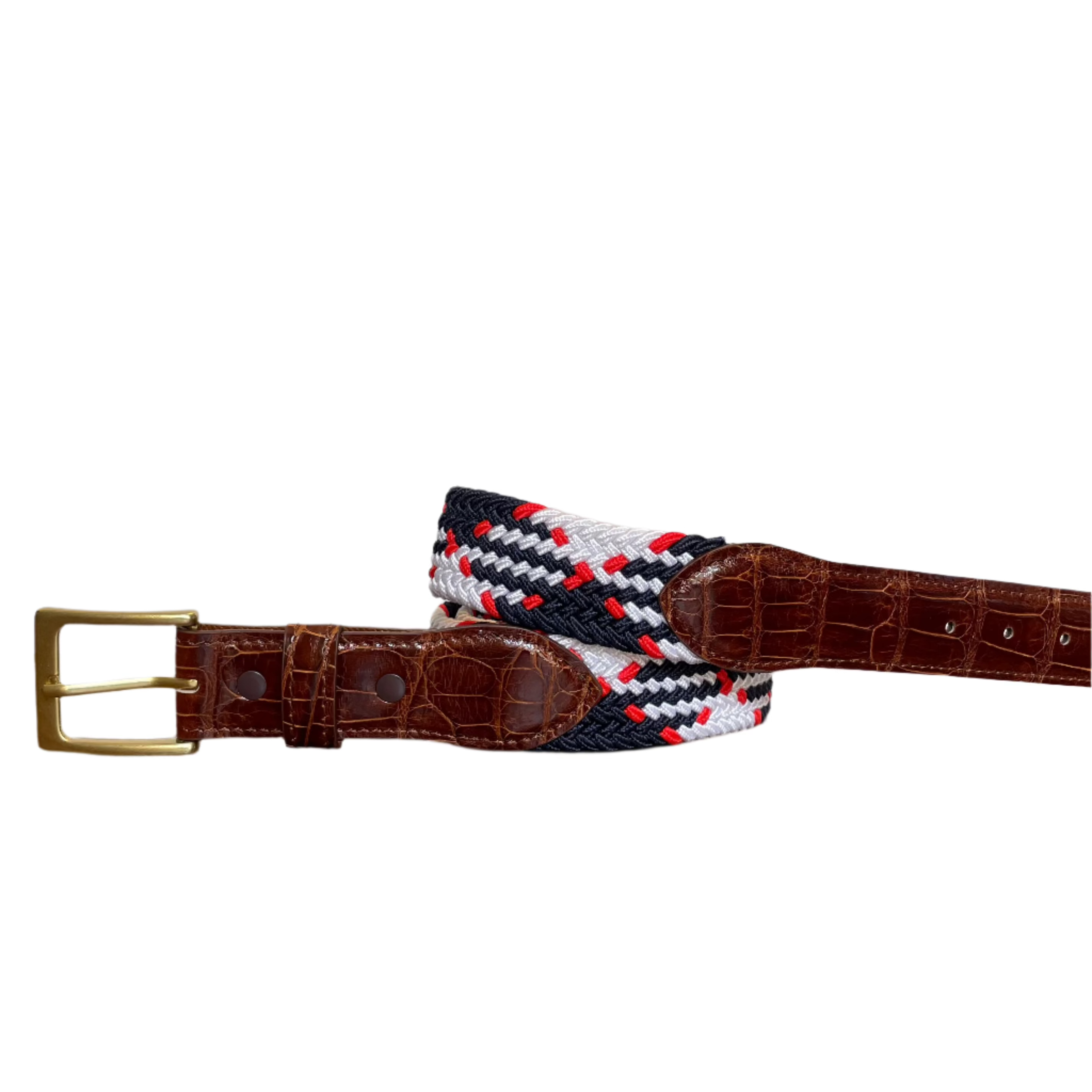 The Stretch Belt, Red White and Navy