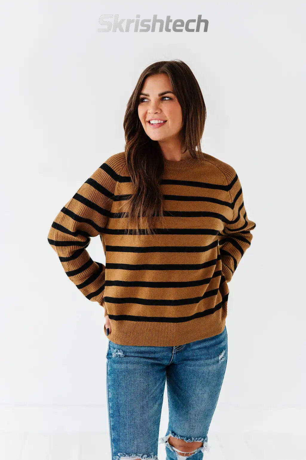 Freddie Striped Sweater - Size Small & Large Left