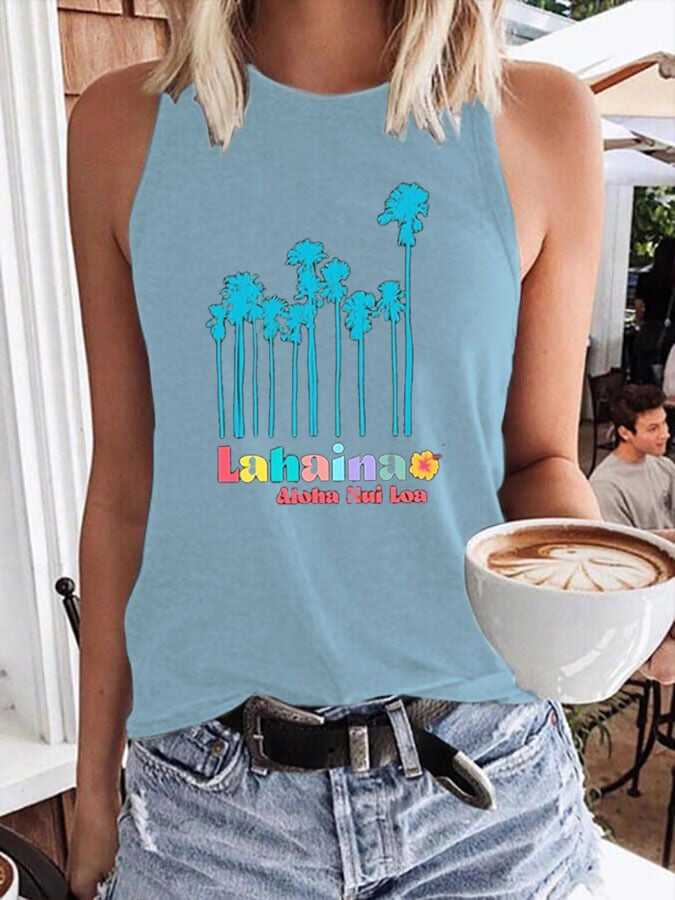 Women's Lahaina Hawaii Maui Support Tank Top