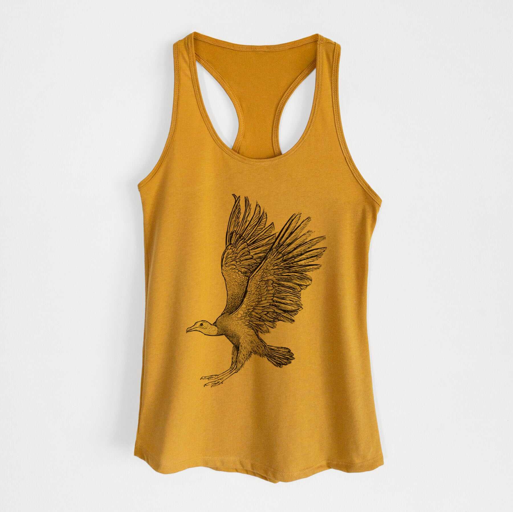 Black Vulture - Coragyps atratus - Women's Racerback Tanktop