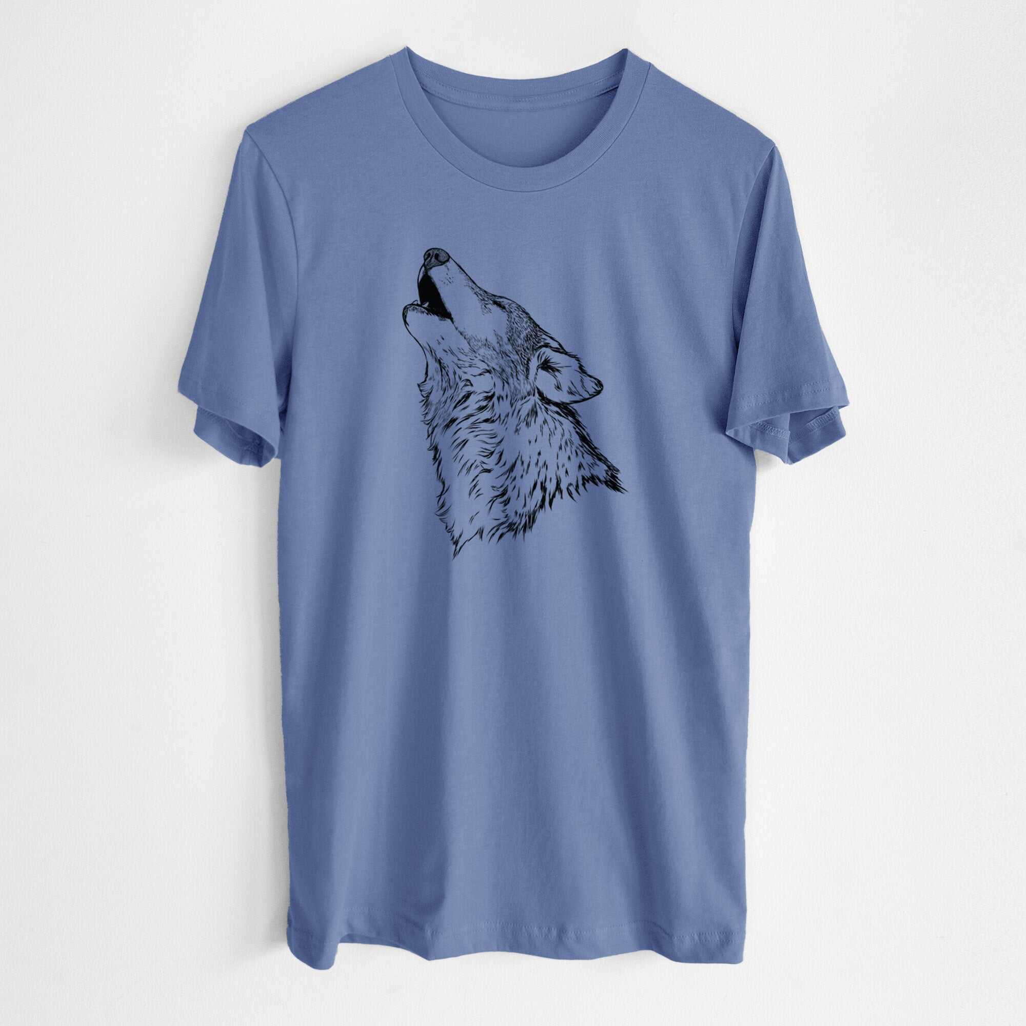 Canis lupus - Grey Wolf Howling - Lightweight 100% Cotton Unisex Crewneck