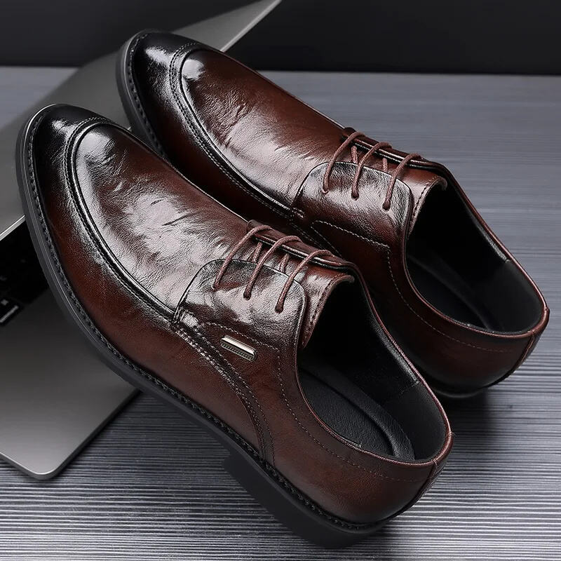 🔥HOT SALE-Men's Genuine Leather Shoes 2023 Winter New Business Formal Shoes Fashion Casual Shoes