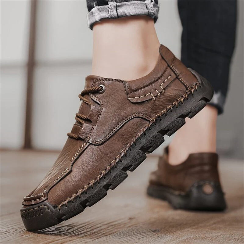 Men's Comfort Arch Support Leather Orthopedic Shoes