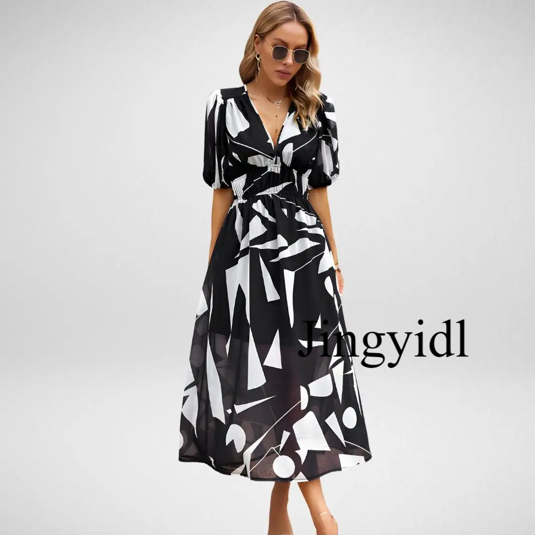 Jingyidl Floral dresses women's skirts