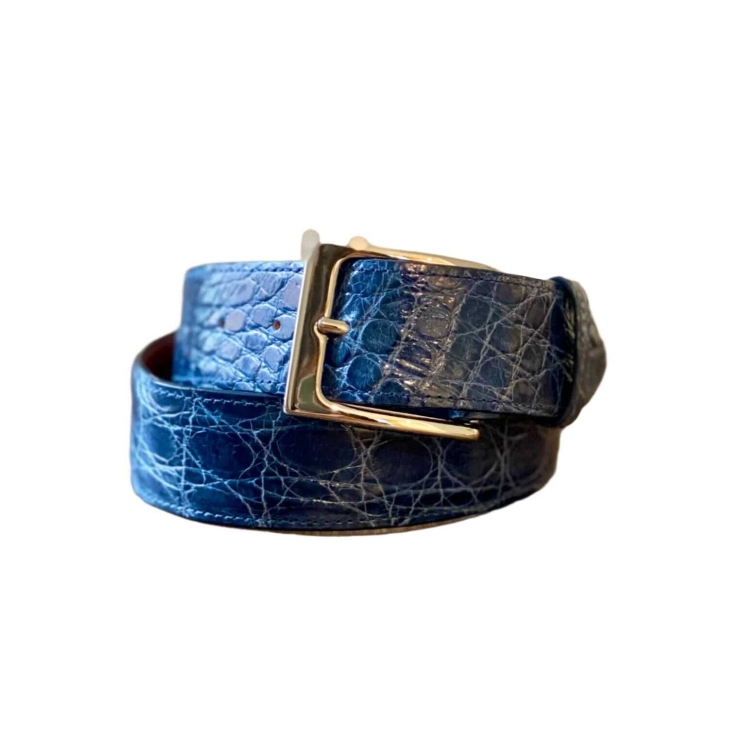 Full Skin Belt, Navy Glazed
