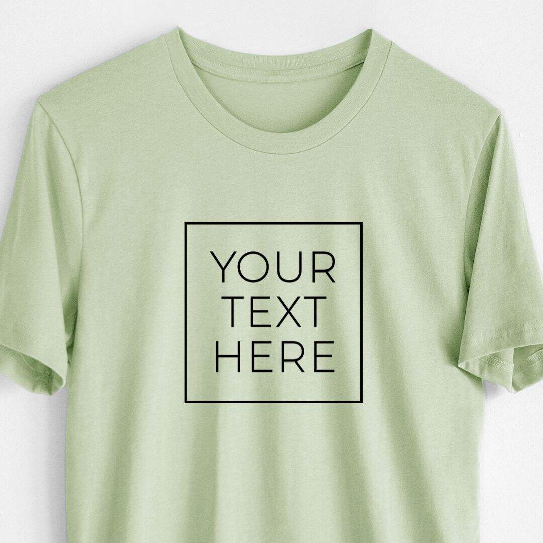Custom Create Your Own Boxed Design - Lightweight 100% Cotton Unisex Crewneck
