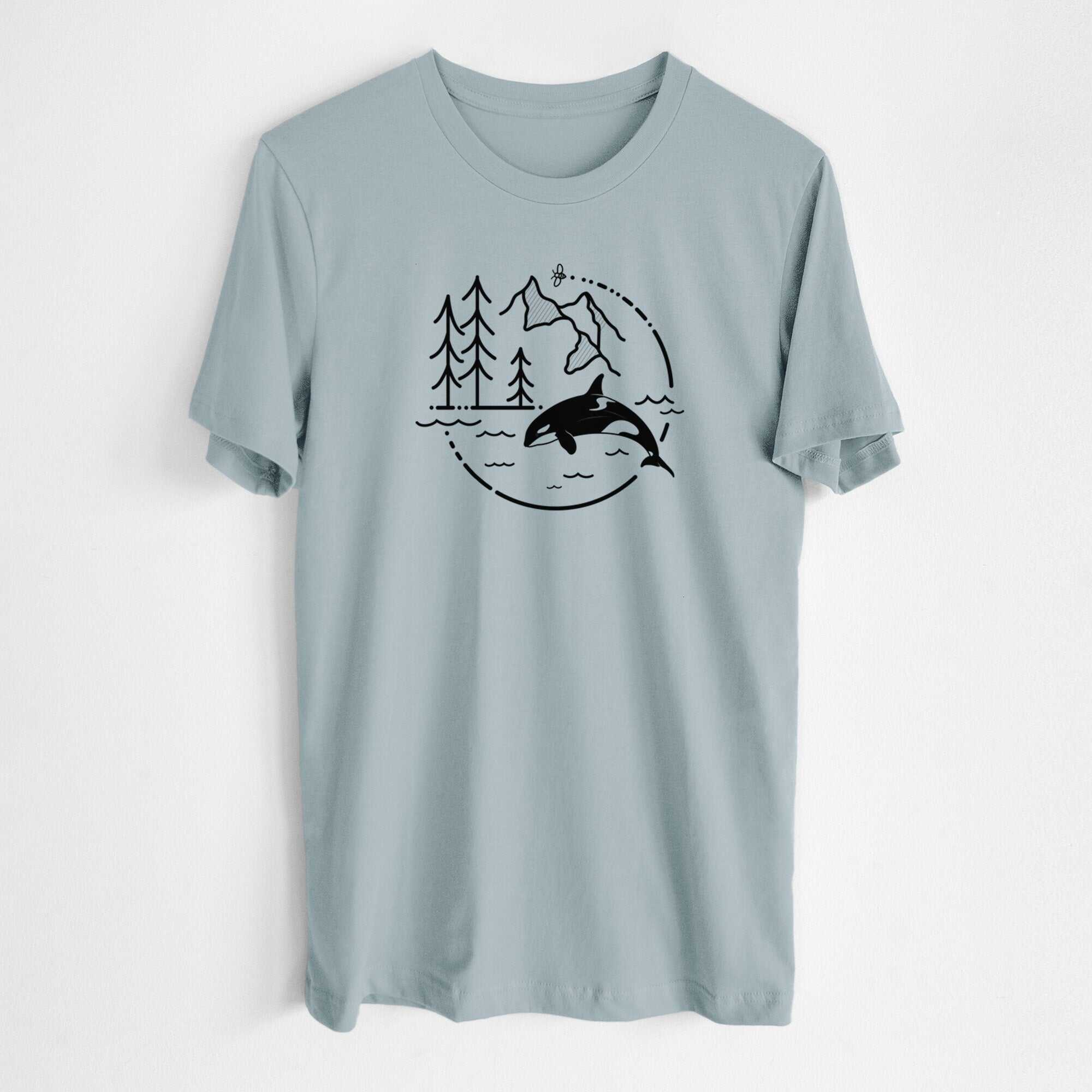 It's All Connected - Orca - Lightweight 100% Cotton Unisex Crewneck