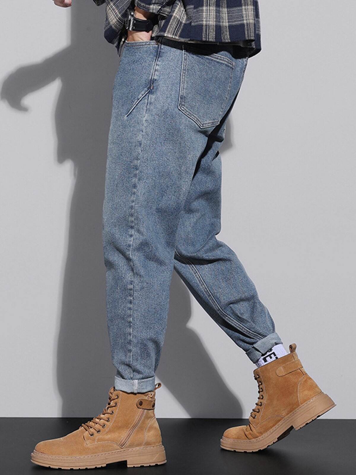 M's Vintage Casual Taper Loose Fit Jeans
