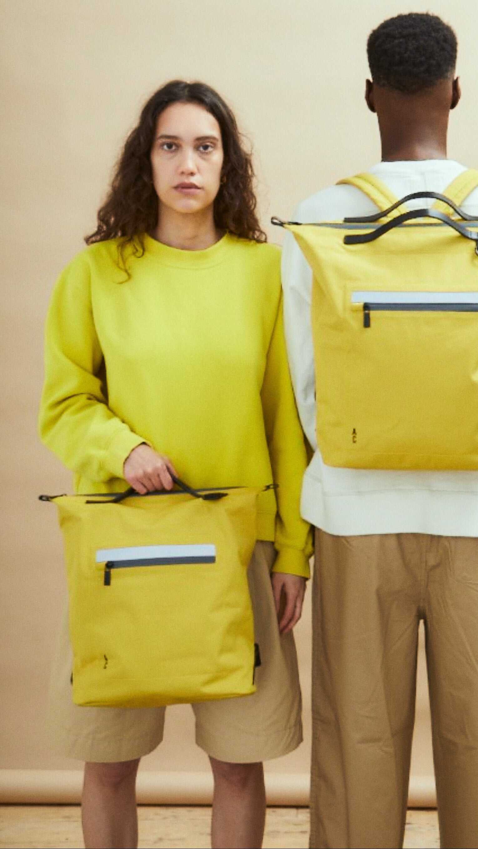 Mini Hoy Travel Cycle Recycled Backpack in Lemon