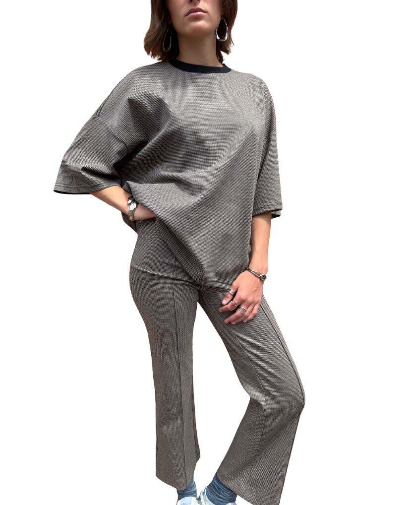 Staud Knack Pant in Houndstooth