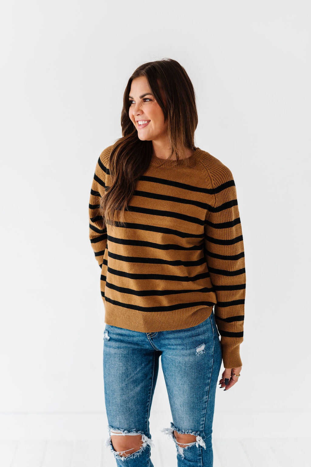 Freddie Striped Sweater - Size Small & Large Left