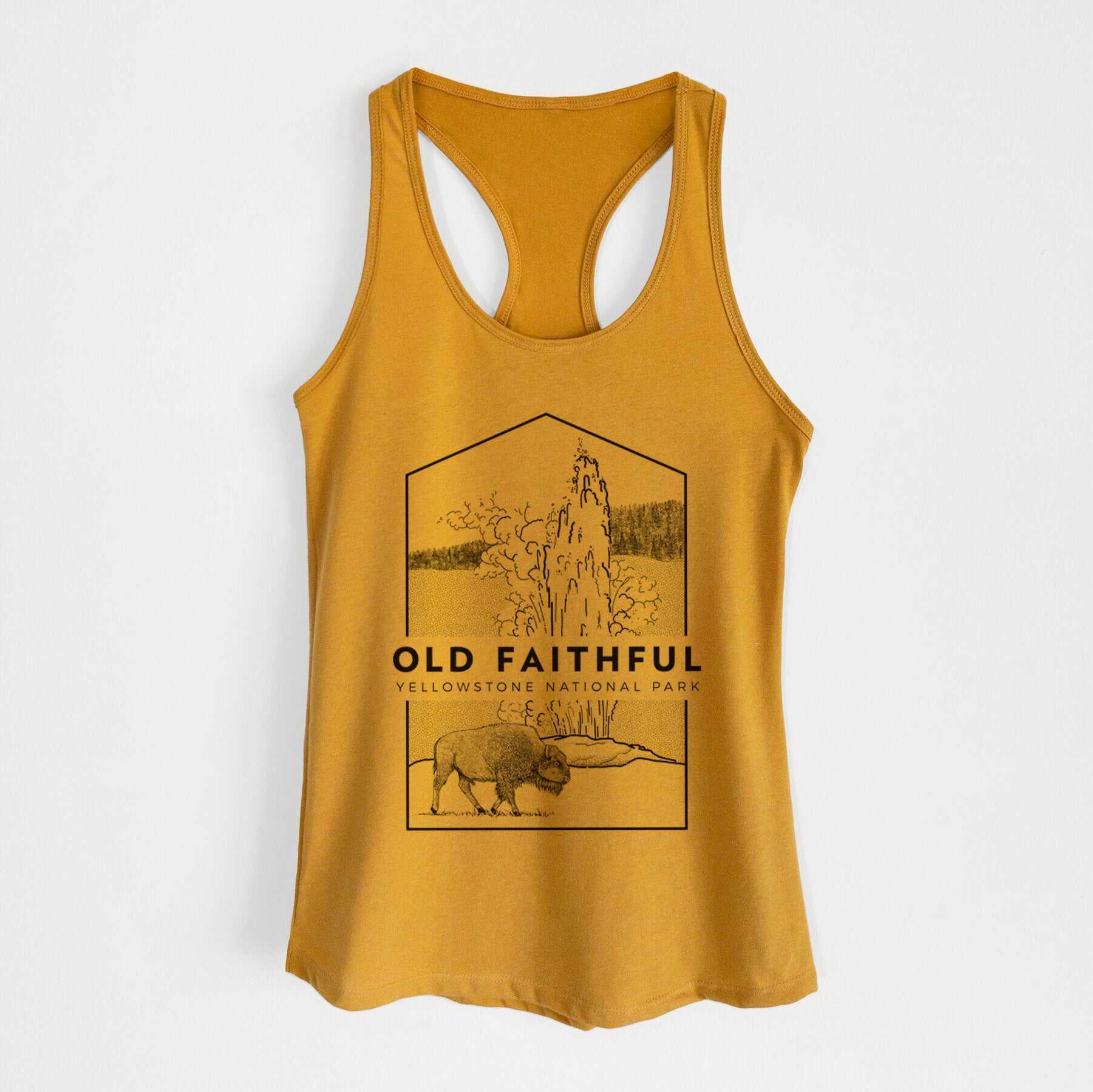 Old Faithful - Yellowstone National Park - Women's Racerback Tanktop