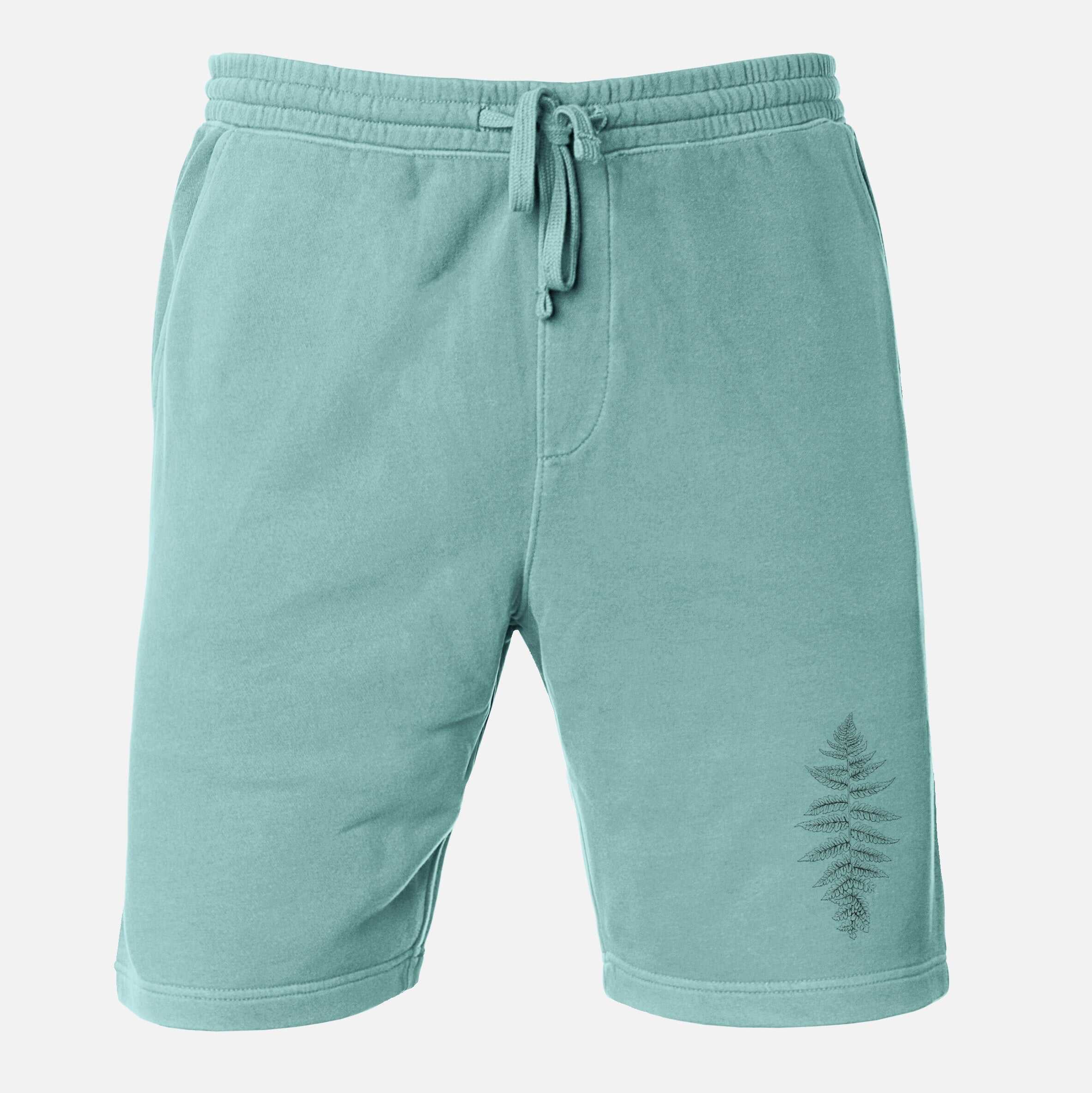 Athyrium filix femina - Lady Fern - Unisex Pigment Dyed Shorts