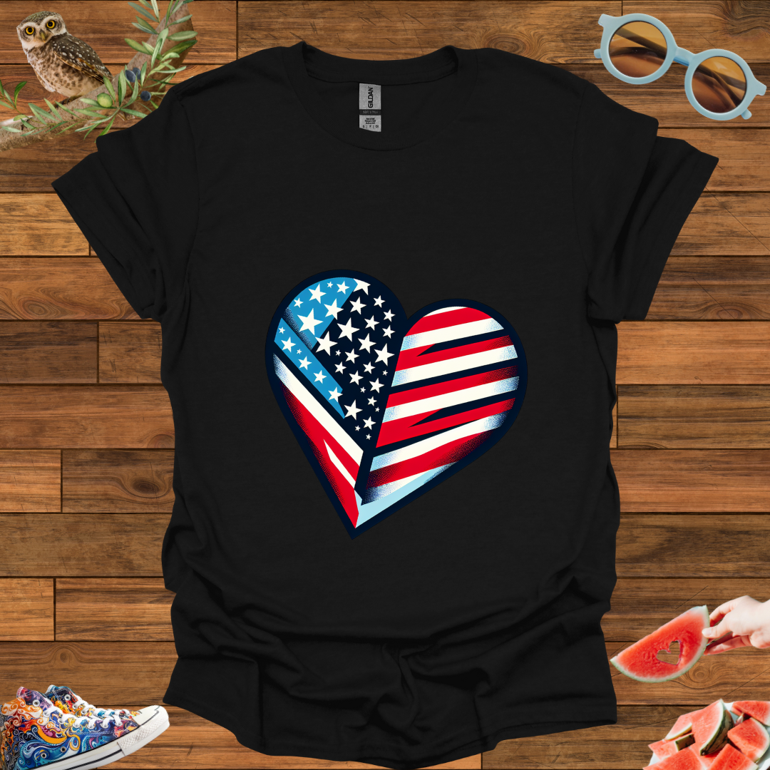 ZCKBDAmerican Heart T-Shirt