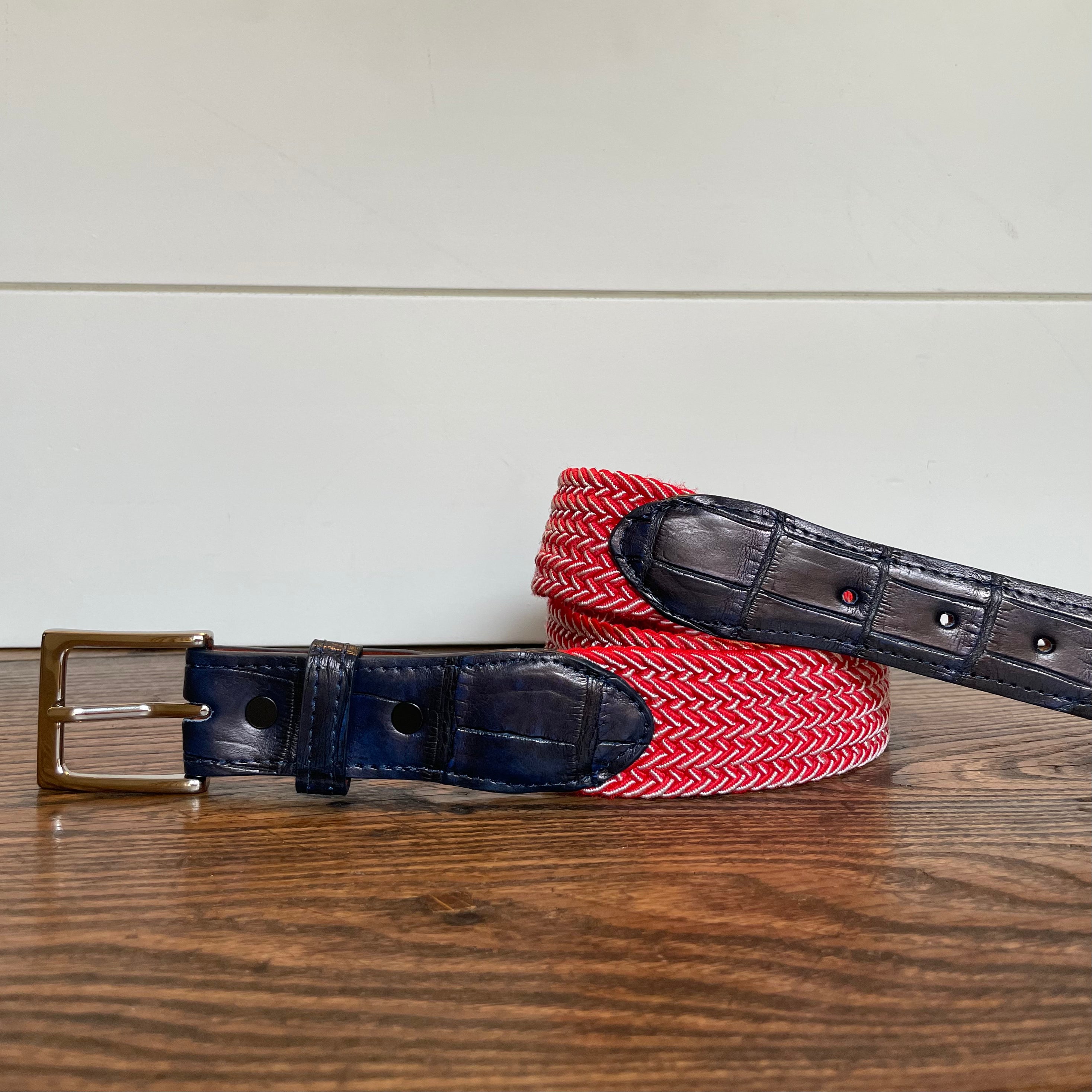 The Stretch Belt, Red & White