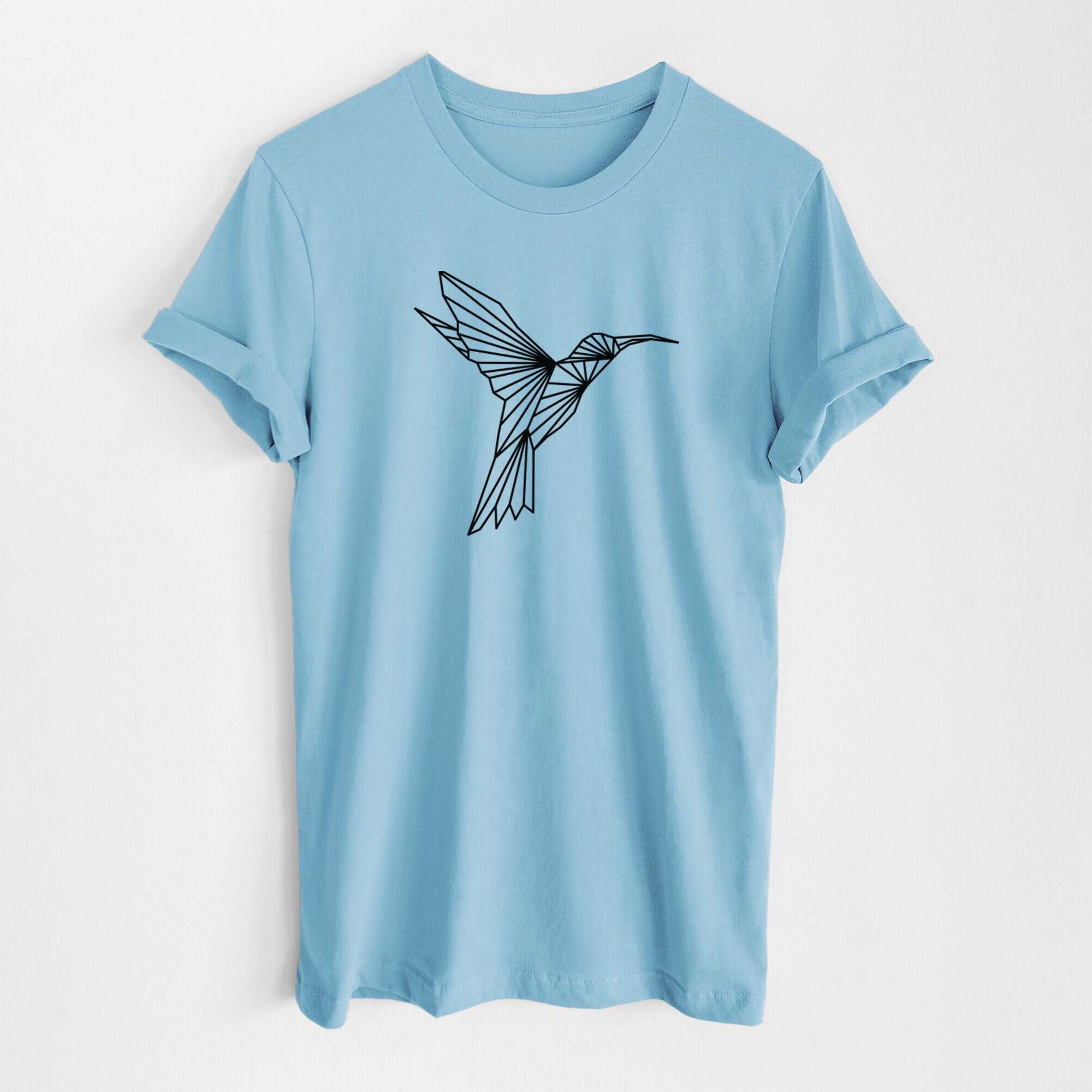 Geometric Hummingbird - Lightweight 100% Cotton Unisex Crewneck