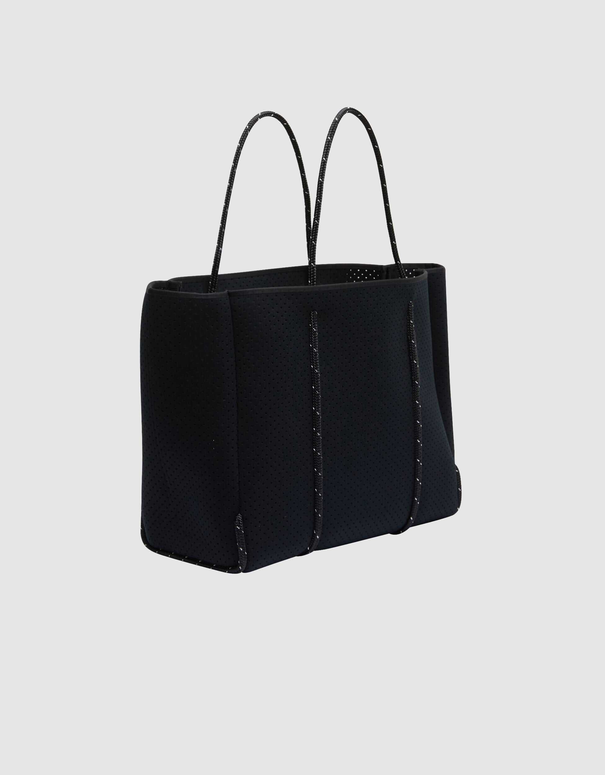 Flying Solo tote in highlight fleck black