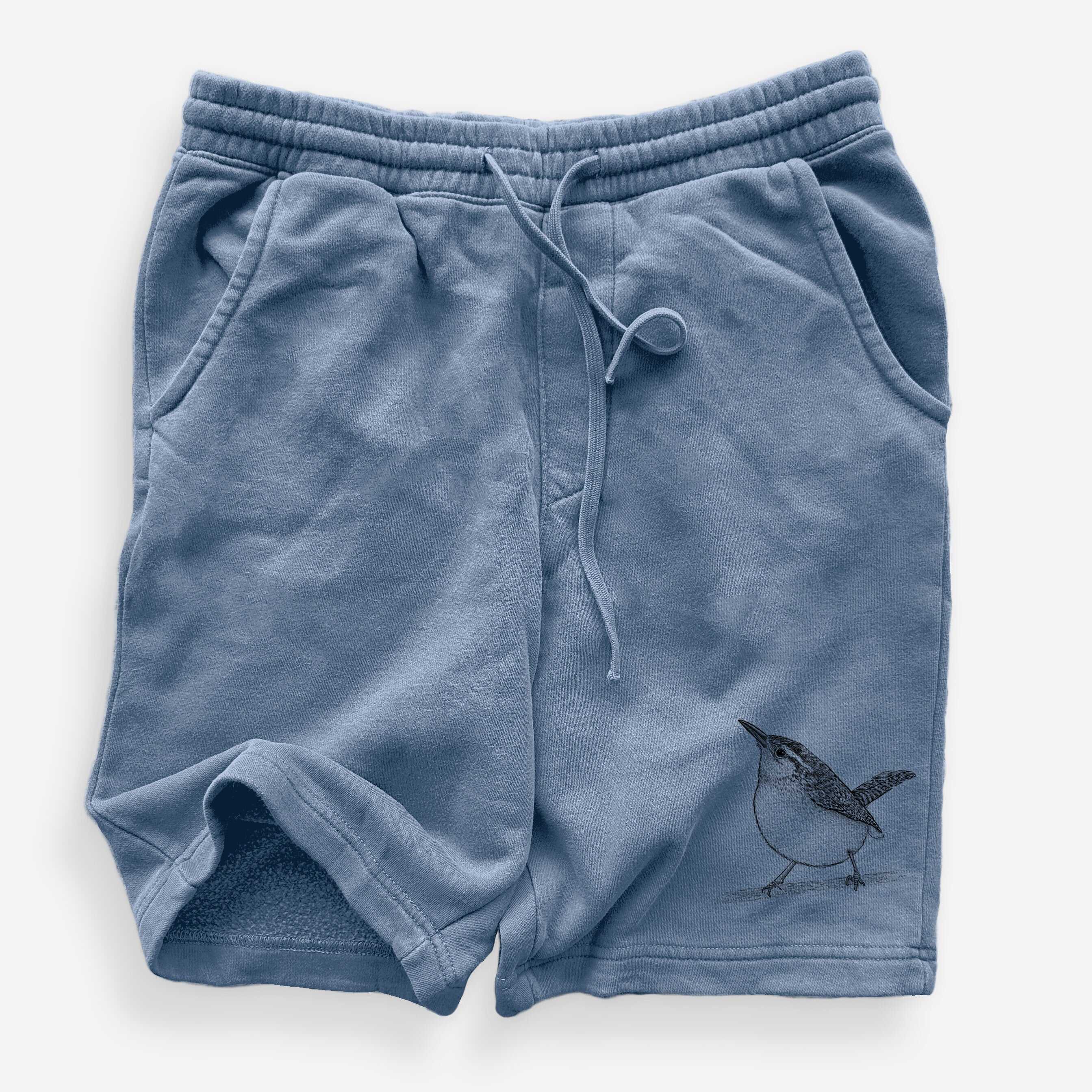 Carolina Wren - Thryothorus ludovicianus - Unisex Pigment Dyed Shorts