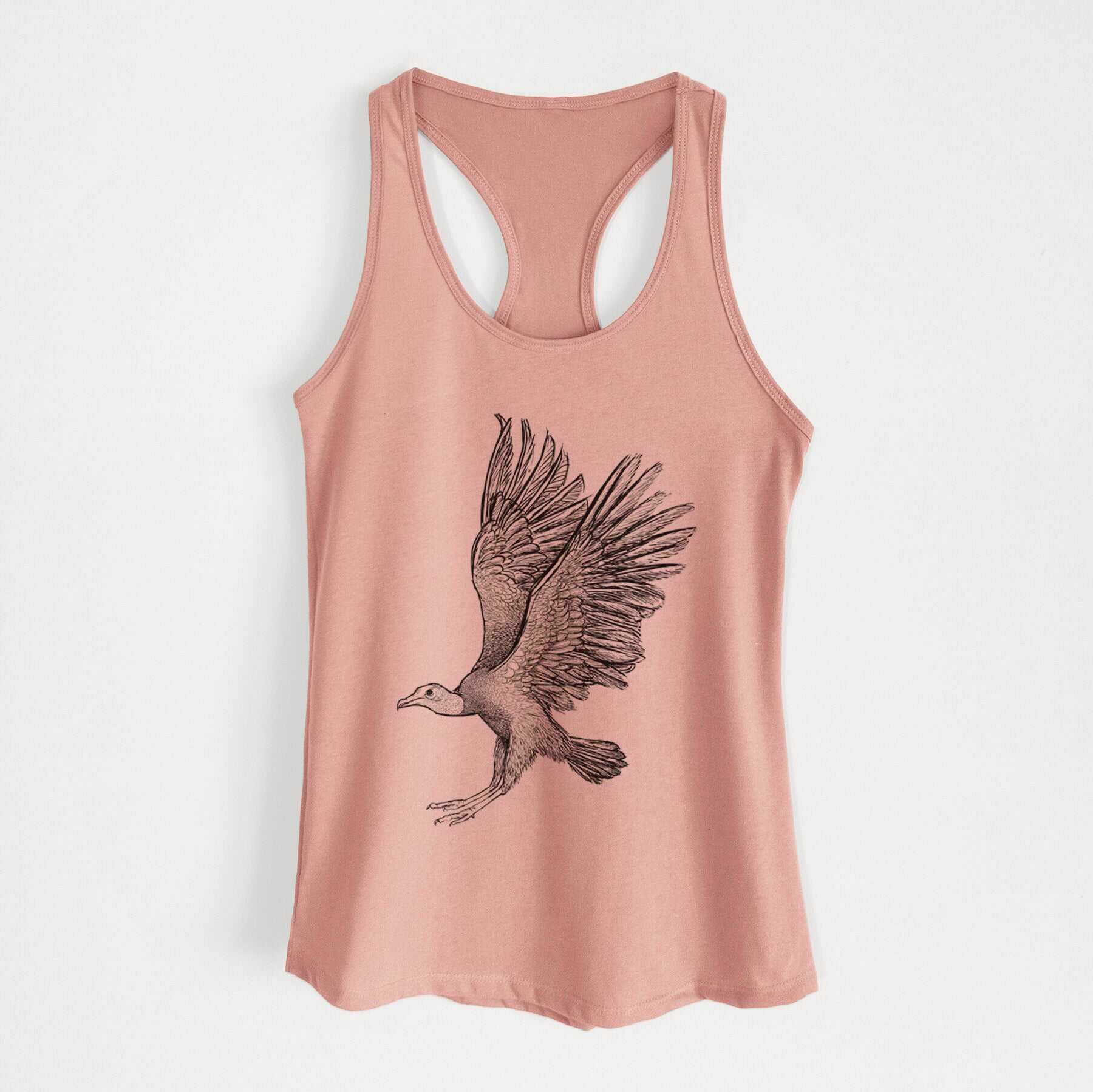 Black Vulture - Coragyps atratus - Women's Racerback Tanktop