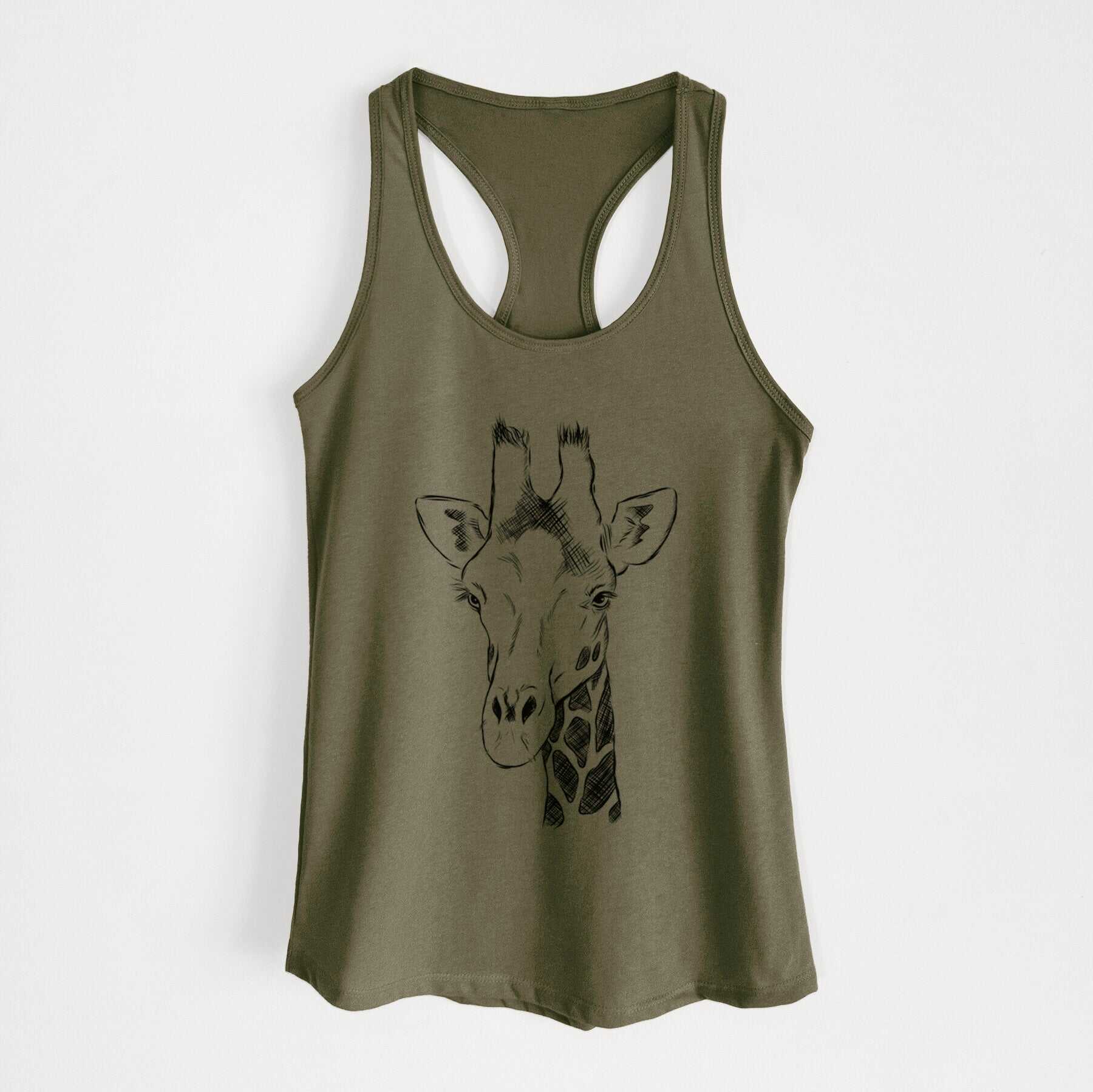 Southern Giraffe - Giraffa giraffa - Women's Racerback Tanktop