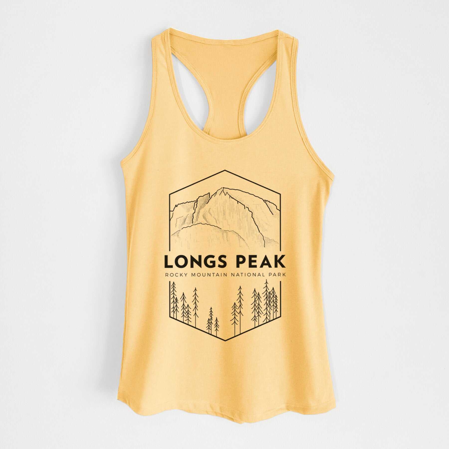 Longs Peak - Rocky Mountain National Park - Women's Racerback Tanktop