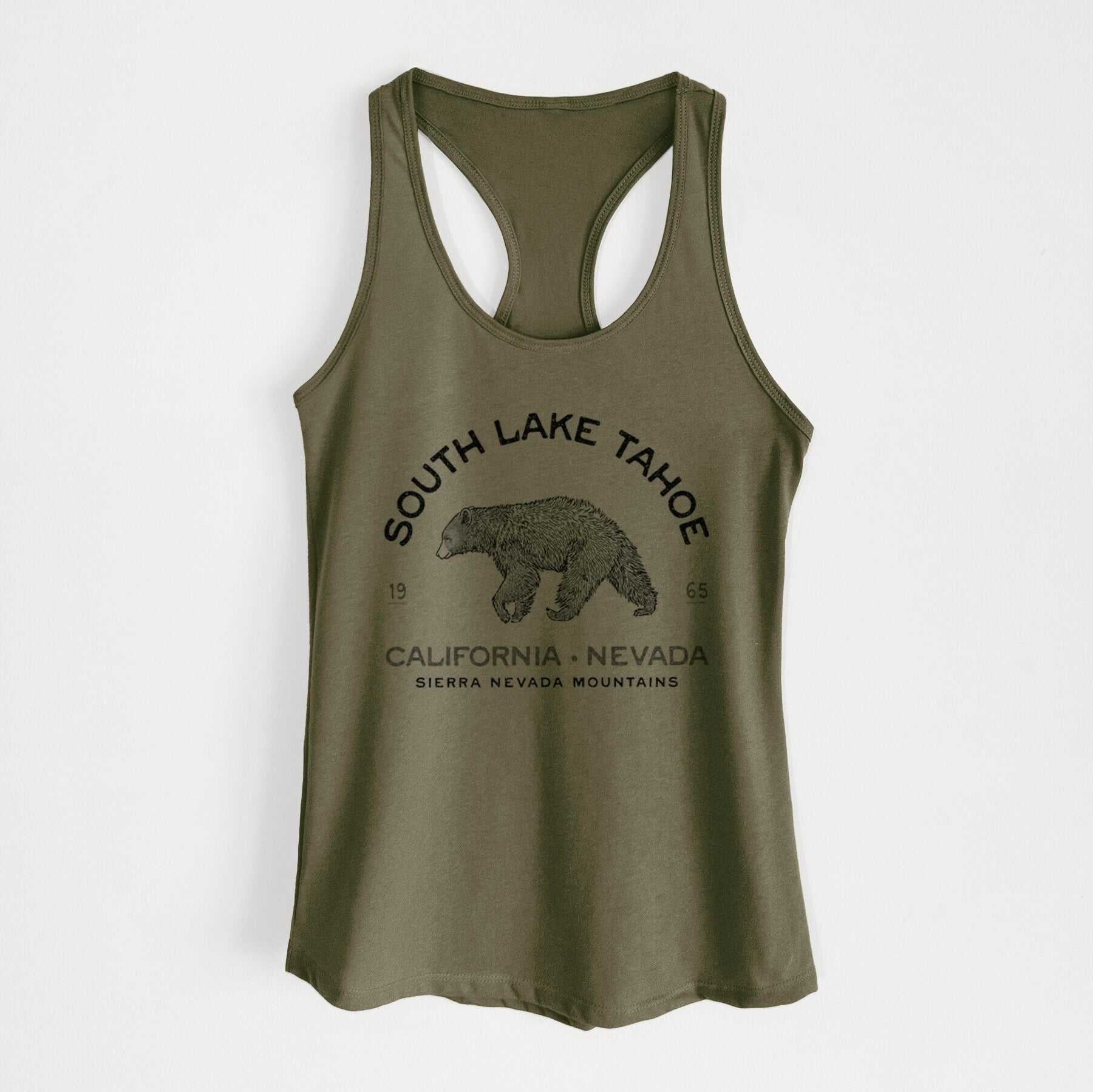 South Lake Tahoe Black Bear - Women's Racerback Tanktop