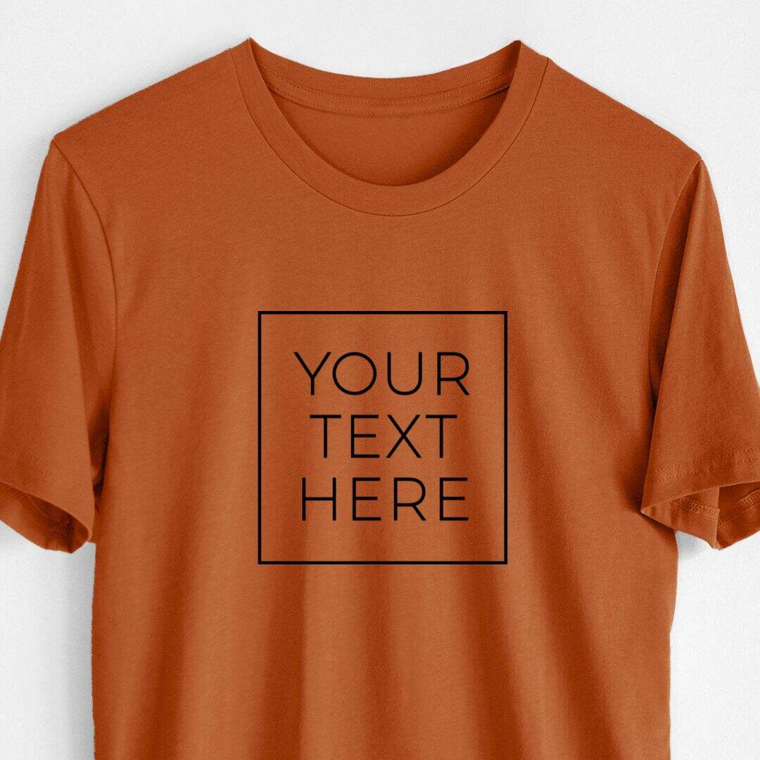 Custom Create Your Own Boxed Design - Lightweight 100% Cotton Unisex Crewneck