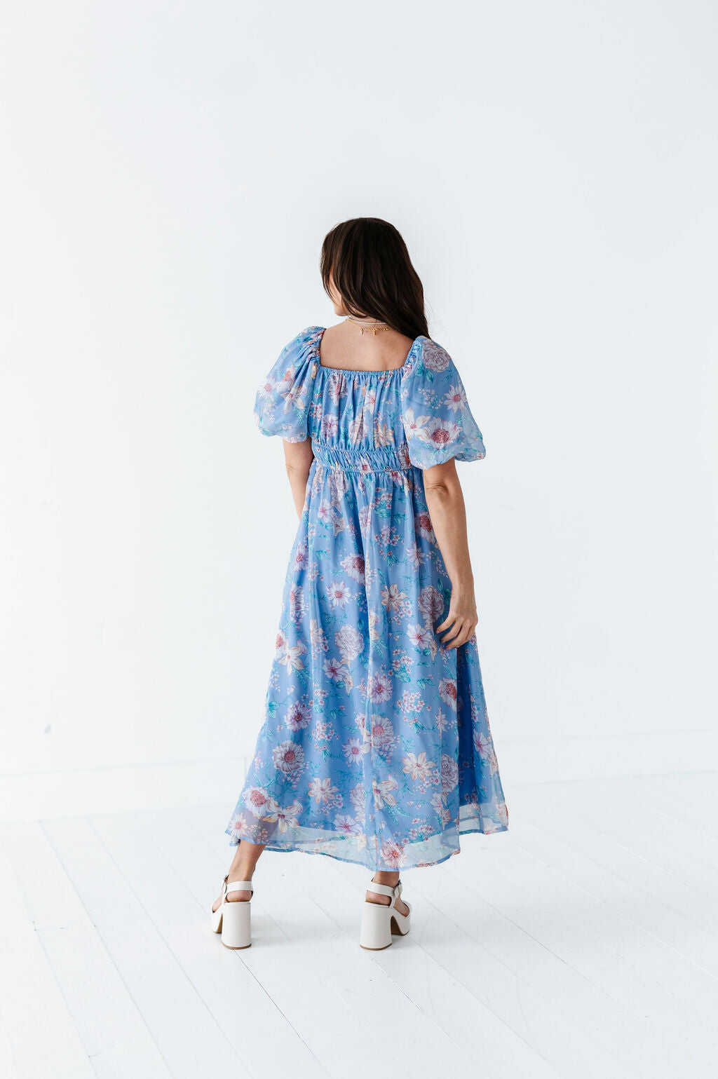 Greer Organza Dress in Blue - Size 2X Left