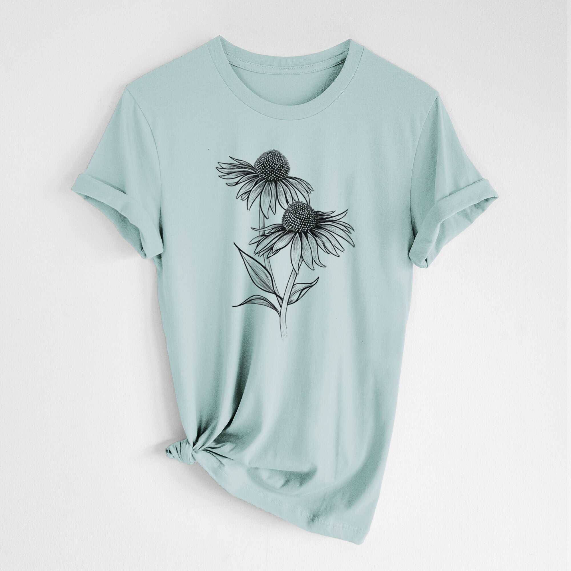 Coneflower - Echinacea purpurea - Lightweight 100% Cotton Unisex Crewneck