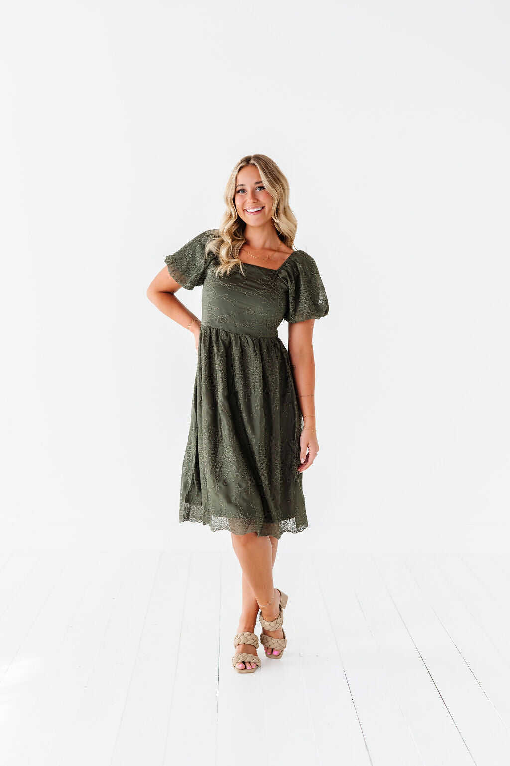 Blythe Embroidered Dress - Size 1XL, 2XL, & 3XL Left